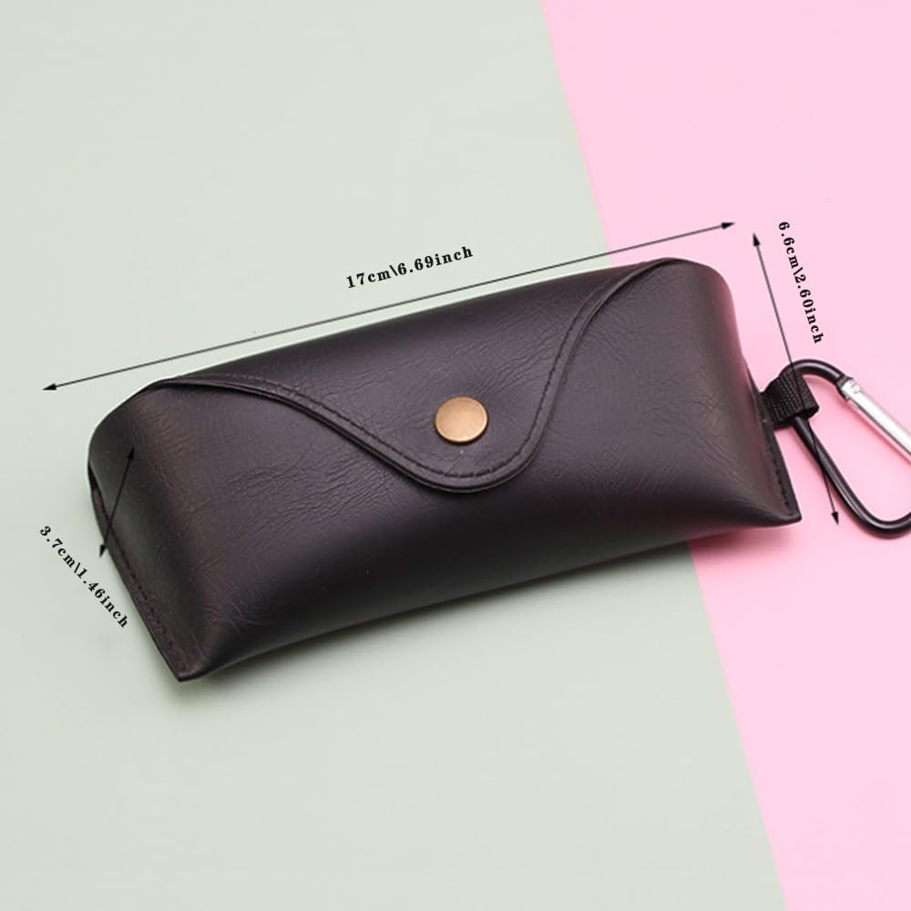 Sunglasses Bag, 2 Pack Eyeglasses Cases, Protective Glasses Case Sunglasses Case for Men,Women image number 5