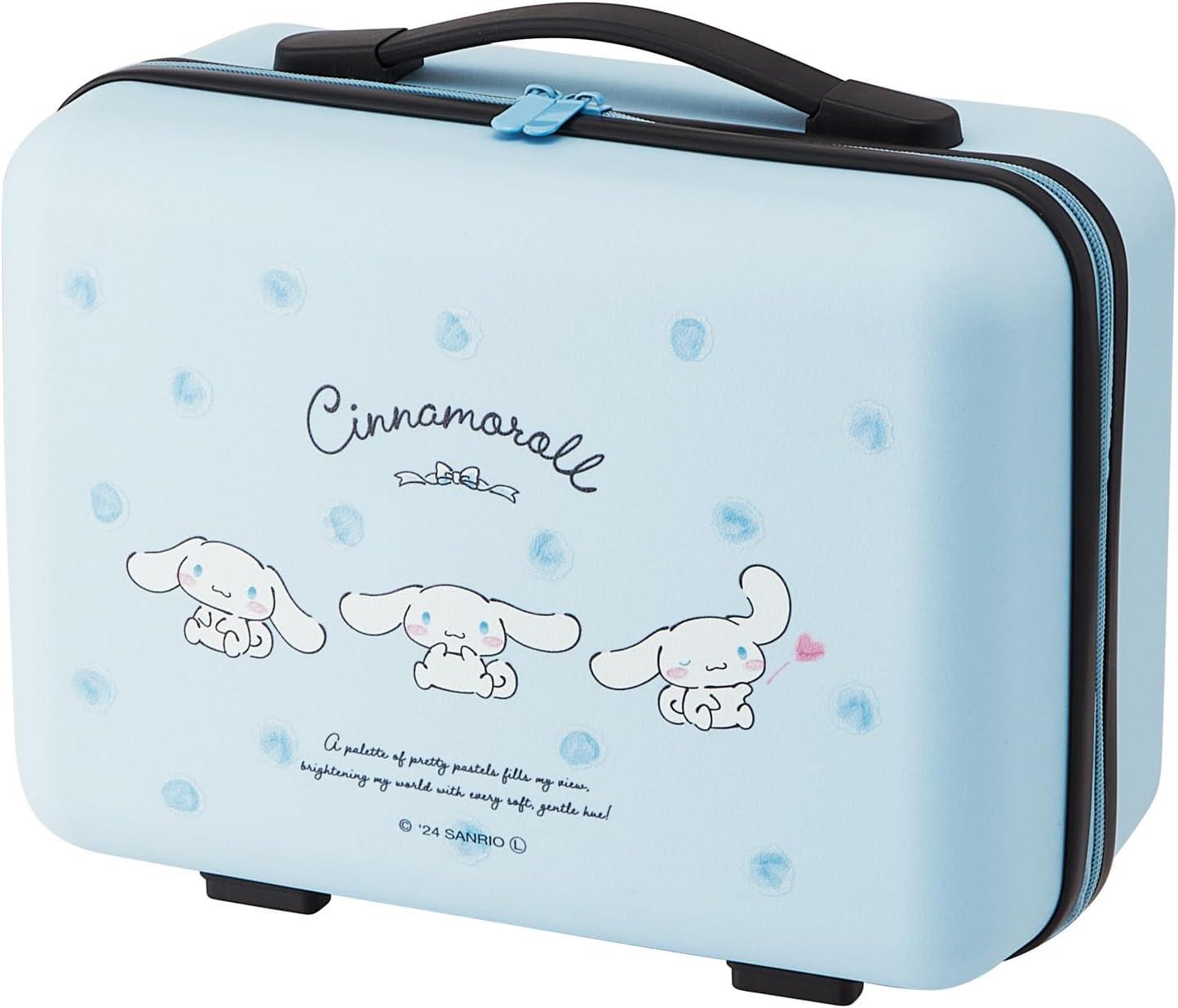 Skater TCOC15-A Hard Carry-On Case with Bottom Feet with Mesh Pockets, 3.5 Gal (15 L) Sanrio My Melody Watercolor Cosmetics
