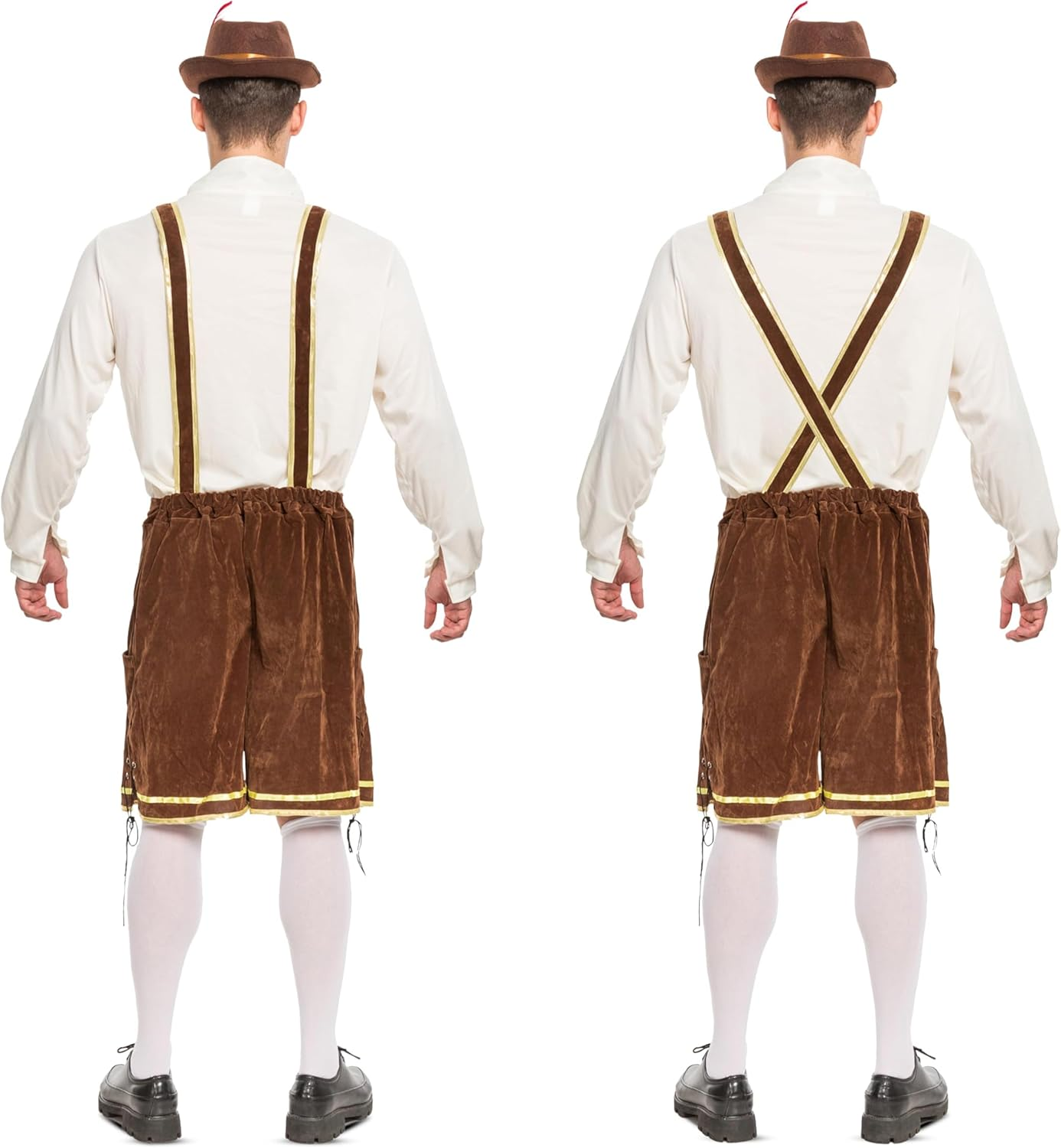 Spooktacular Creations Men&rsquo;S German Bavarian Oktoberfest Costume Set, Beer Costume Hat for Adults Halloween and Beer Festival image number 6