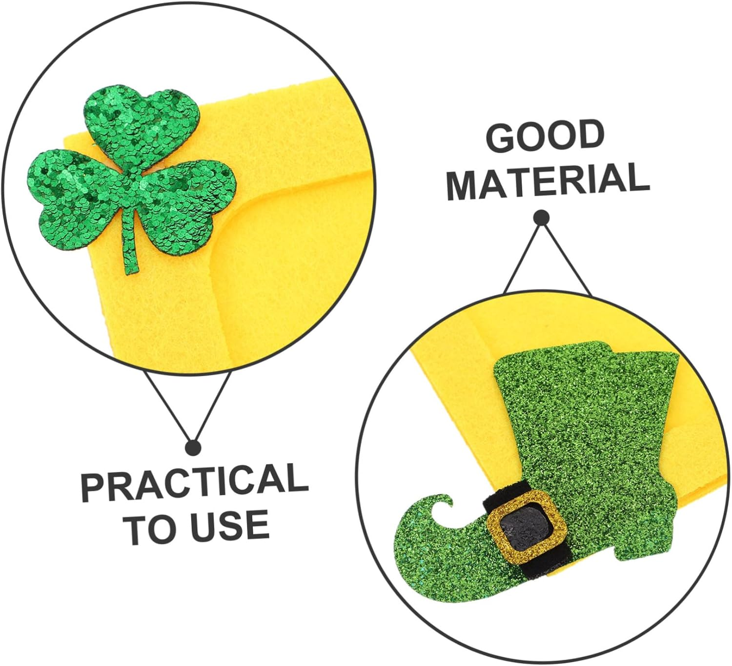 St Patrick'S Day Ornament Photo Frame Shamrock Pattern Easy Diy Craft for Home Decor Party Decor image number 6