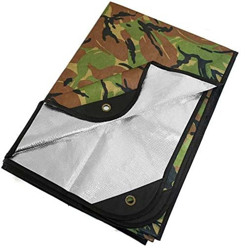 Arcturus Extra-Large Survival Blanket &ndash; Heavy-Duty Thermal Reflective Tarp - 9.5Ft X 12Ft. All-Weather, Reusable Emergency Blanket for Car or Camping (Olive Green)