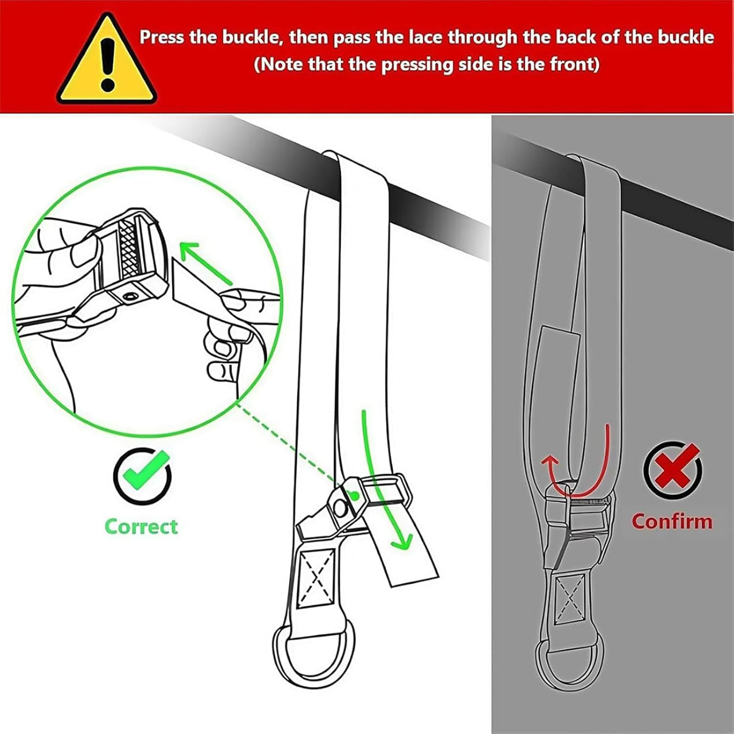 Heavy Duty Pull up Workout Band, Pull up Assistance Bands with Feet/Knee Rest, Adjustable Pull up Assistance Band, Home Gym Fitness Exercise Strength Training for Body Stretching image number 3