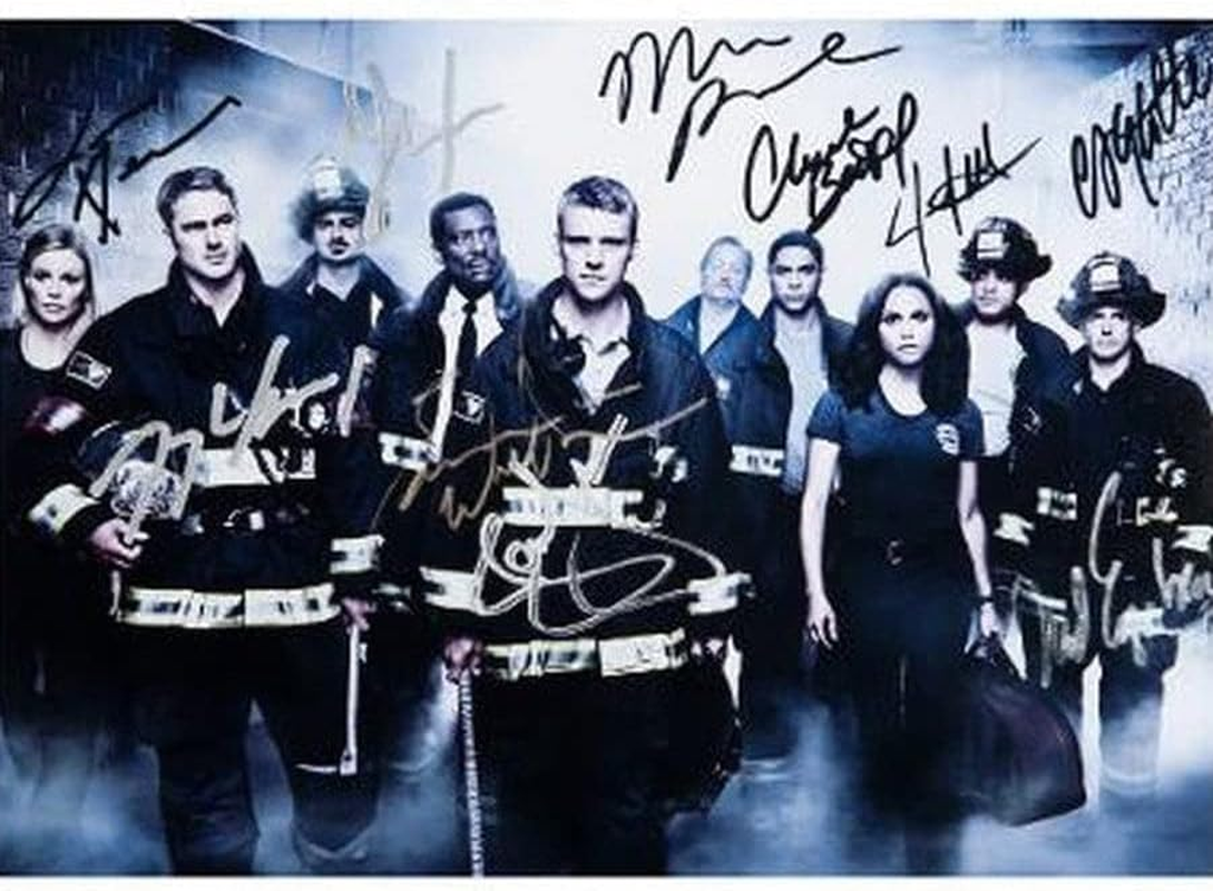 Chicago Fire Cast Signed Autographed Photo Poster Memorabilia A4 210X297Mm