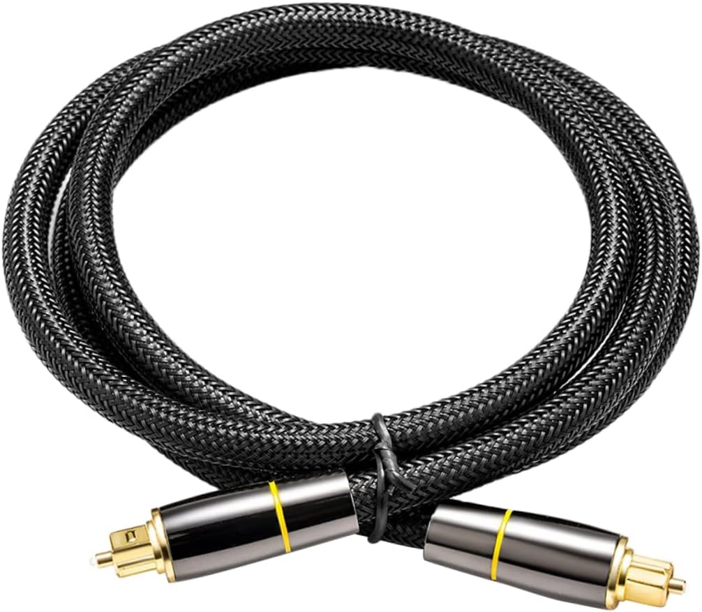 MERRYHAPY Optical Audio Cable Male to Male Replacement Cord for Sound Bar Ensuring and Stable Audio Output Soft and Flexible Design for Home Theatre and Tv Use image number 1