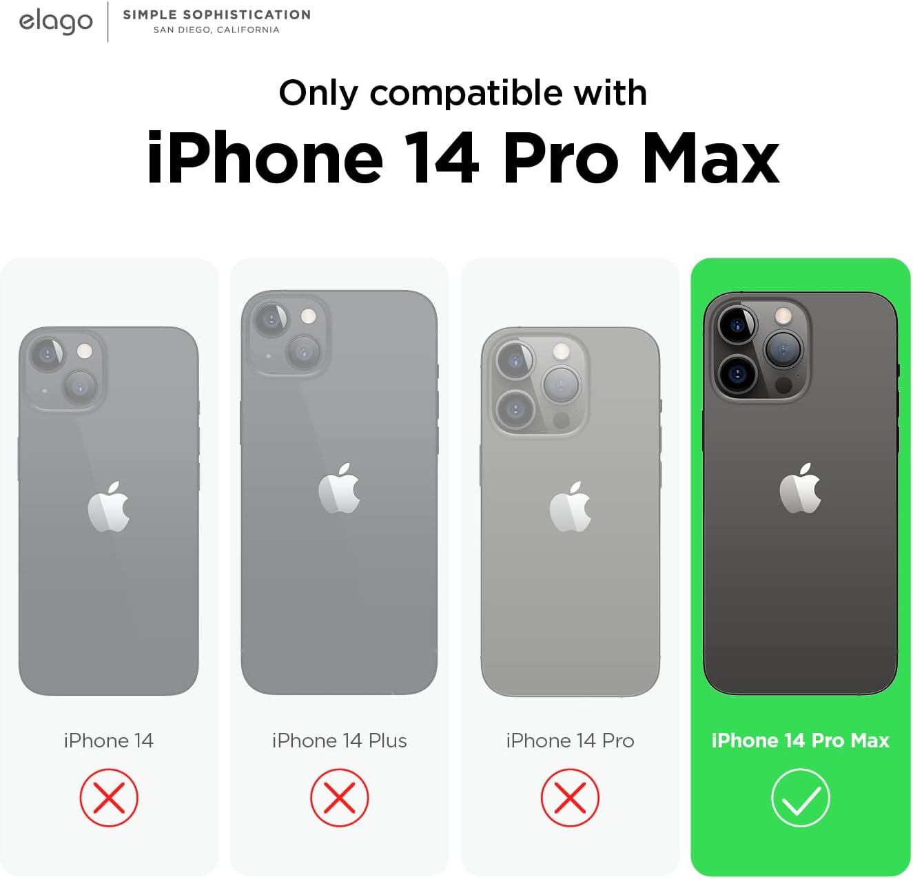 Elago Armor Case Compatible with Iphone 14 Pro Max Case (6.7"), US Military Grade Drop Protection, Heavy-Duty Protective Case, Carbon Fiber Texture, Tough Rugged Design,Shockproof Bumper Cover(Black)