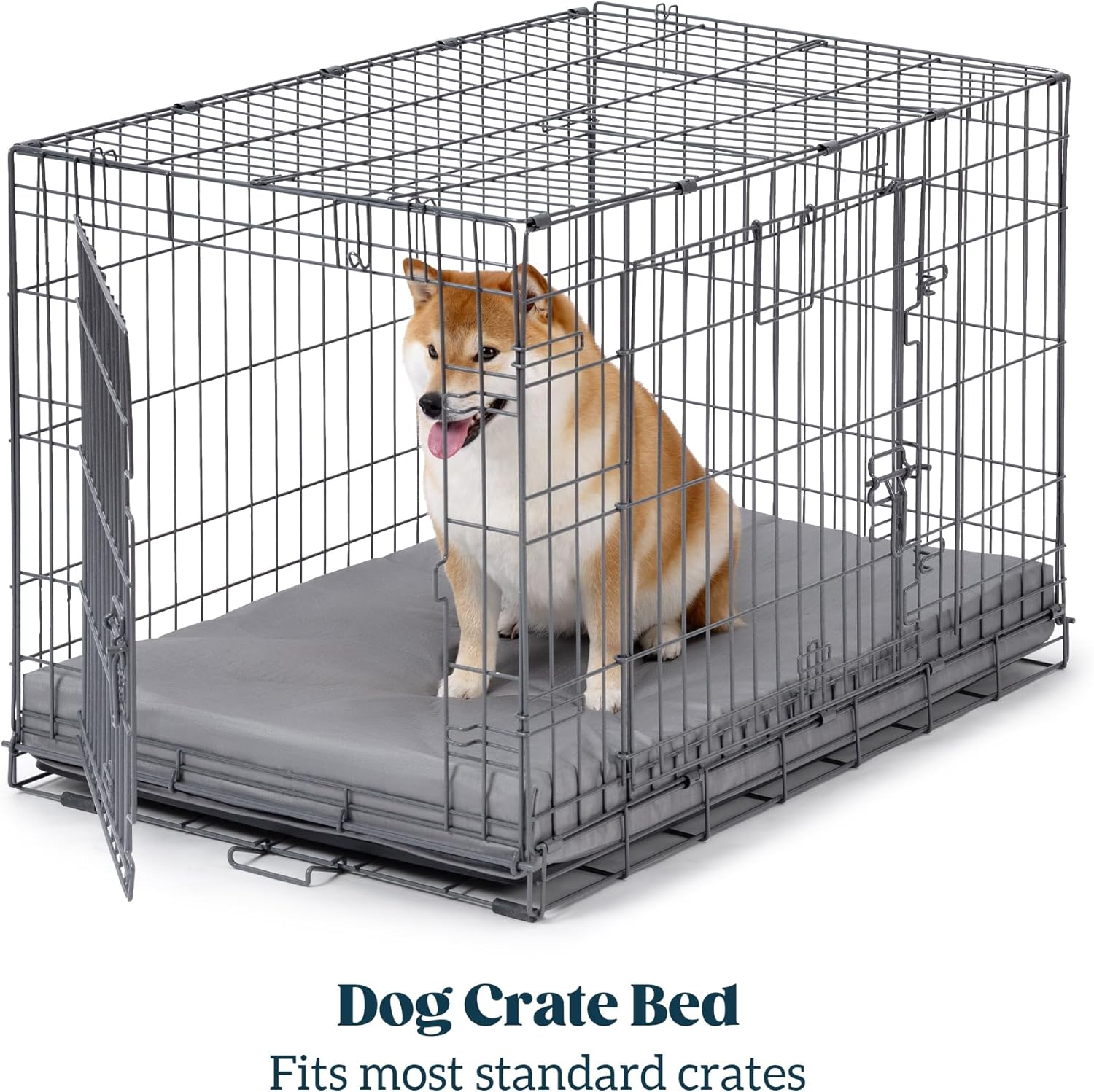 Cybarmour Chew Proof Dog Bed - Outdoor Waterproof Chew Resistant Dog Crate Pad - Orthopedic Kennel Mat for Aggressive Chewers - Medium Breeds & Fits L 77Cm Crate - 74X46X7.5Cm, Limestone image number 4