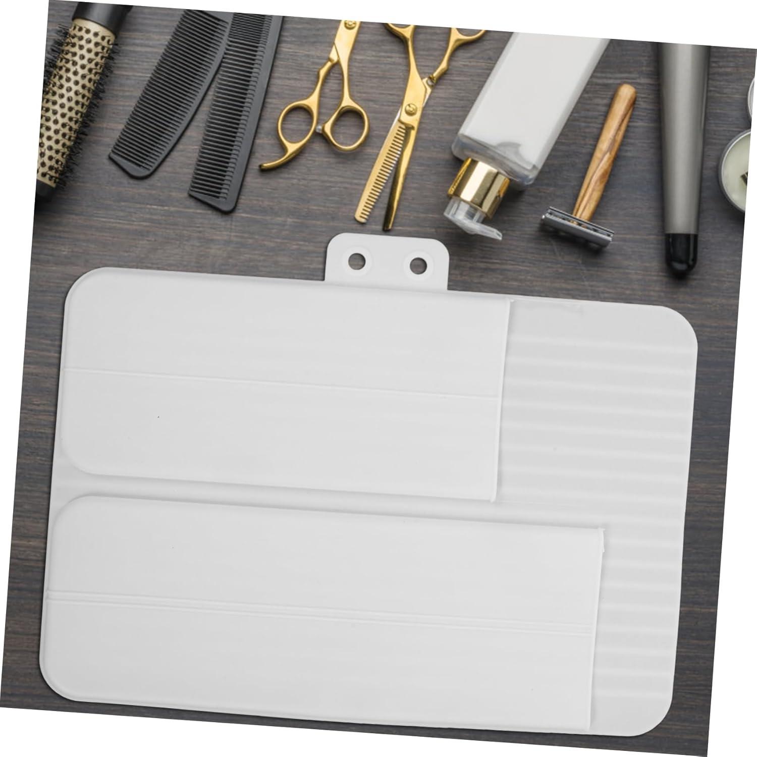 VINTORKY Travel Curling Iron Bag Heat Resistant Silicone Cover for Hair Tools Styling Wand Travel Cover - White image number 6