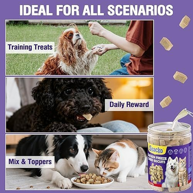 Freeze Dried Cat Dog Treats Chicken Liver 100G Dry Cubes Helathy Puppy Pet Training Reward Snack