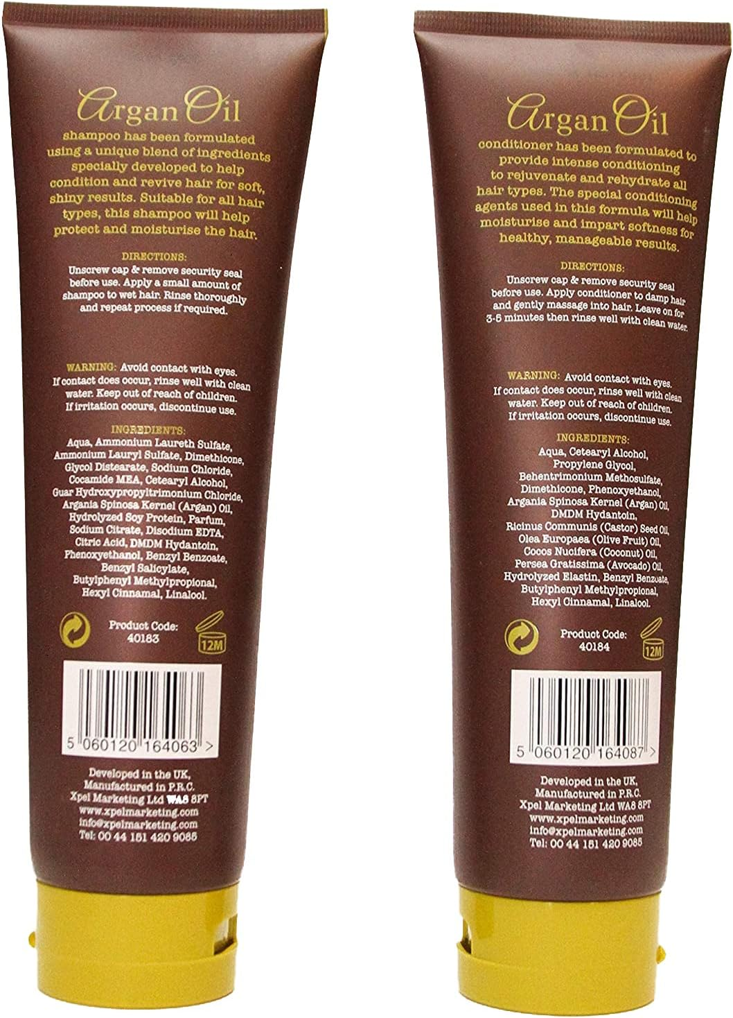 ARGAN OIL Shampoo & Conditioner Set LARGE 300Ml Each image number 2