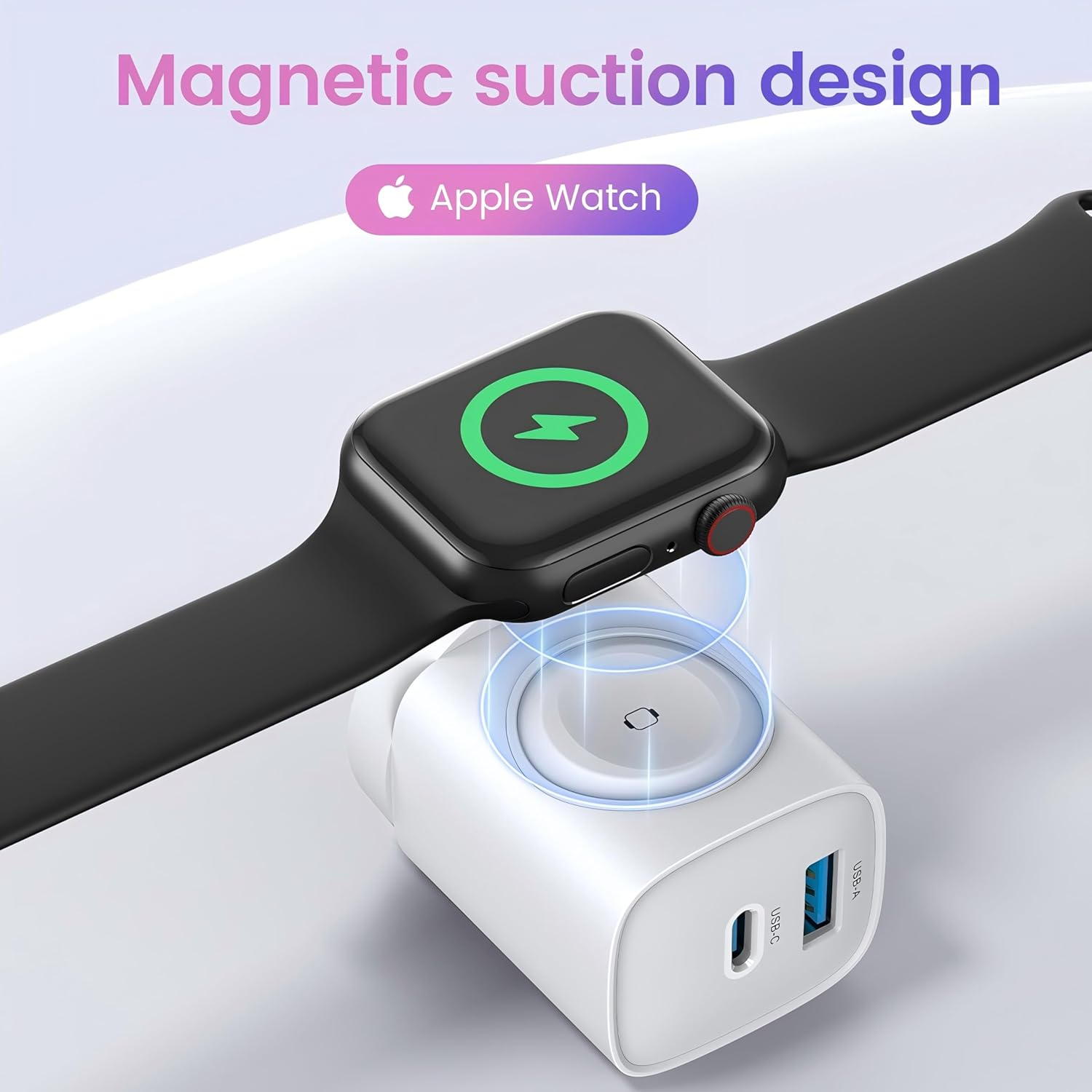 TOPADRE for Apple Watch Charger with 20W USB C Charger, 3 in 1 PD Fast Charging Wall Iphone Charger for Iwatch Charger Ultra/10/9/8/7/6/Se, Iphone 16/15/15/14 Pro Max, Ipad Pro/Air, White image number 6