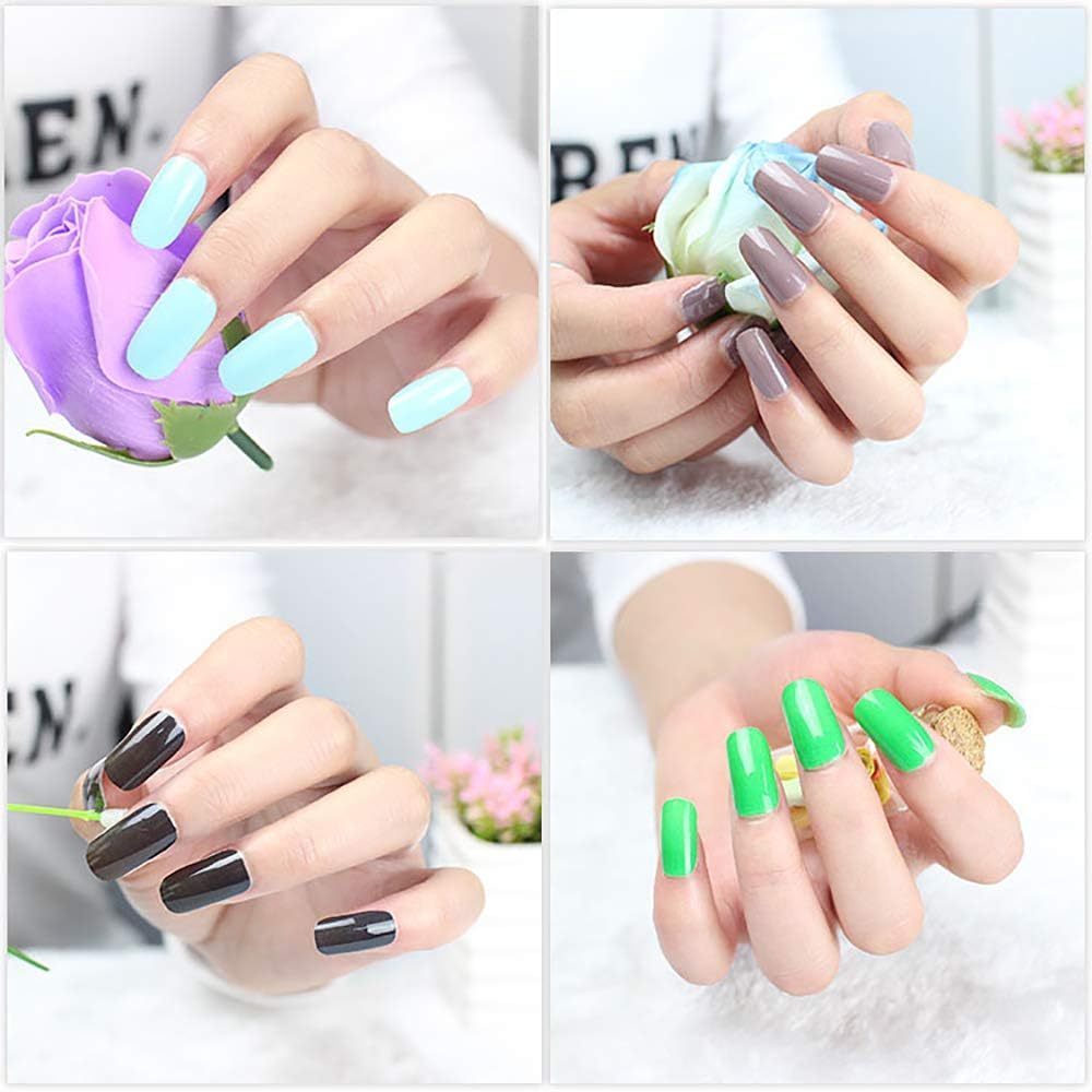 5 Sheets Solid Color Simplicity Nail Polish Stickers Full Wraps Self Adhesive Nail Art Decals Nail Accessories for Women image number 3