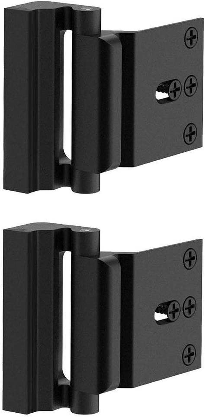 2 Pack Door Reinforcement Locks with 8 Screws, Defender Security Door Lock for Toddler, Childproof Door Lock Night Lock Withstand 800 Lbs, White