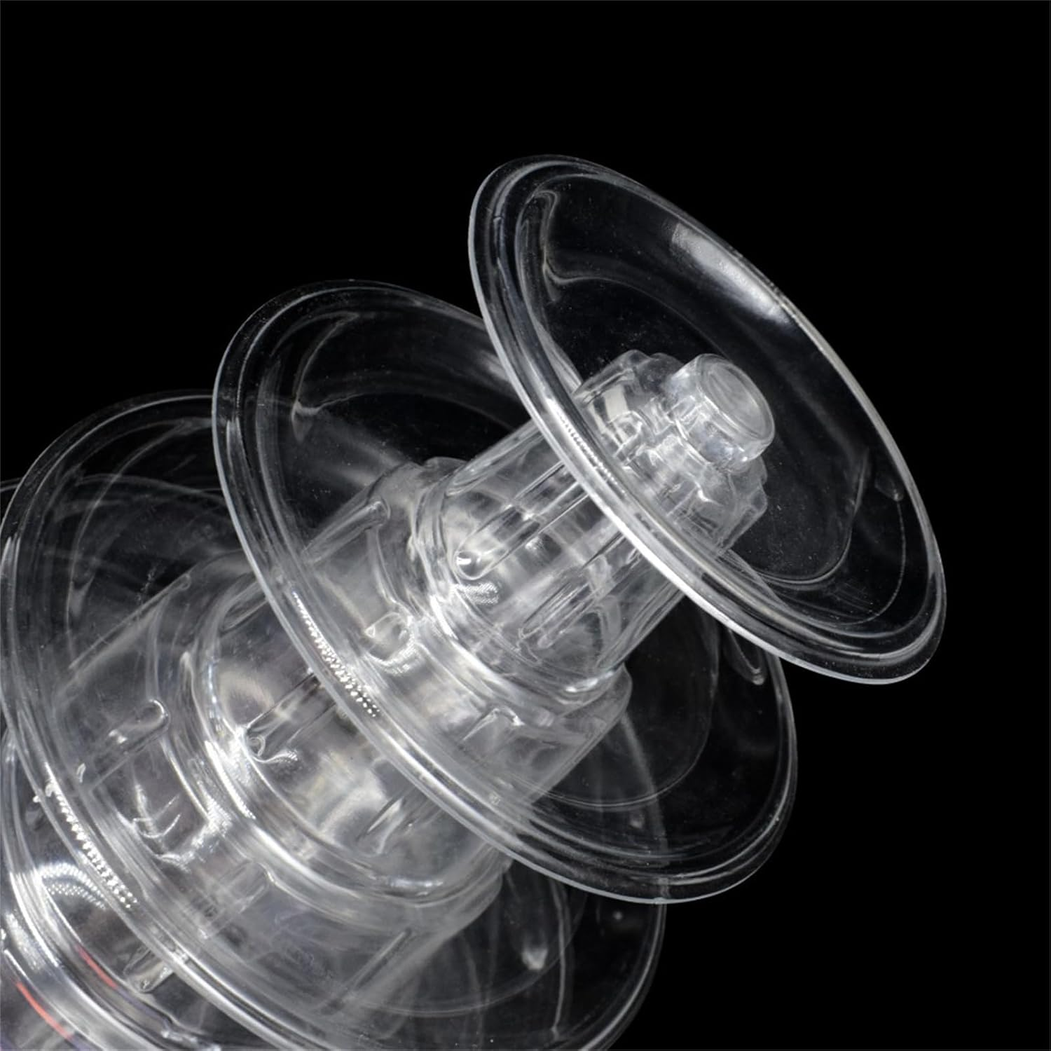 XUNQUCOM 6 Tier Plastic round Cake Stand Macaron Tower, Cupcake Dessert Display Stand Pastry Food Display for Wedding Baby Shower Birthday Decor image number 4