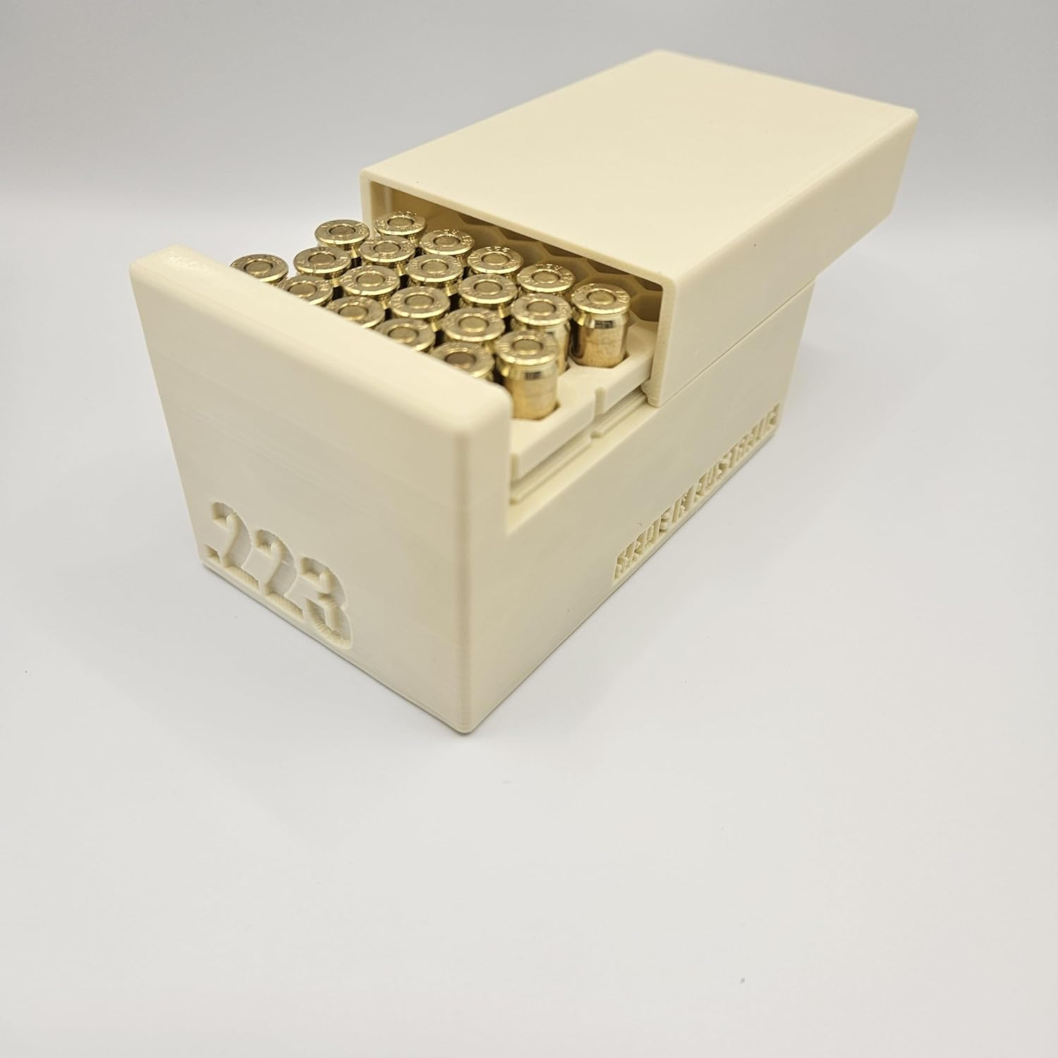 .223 Ammo Box Dispenser Case Australian Made - 50 round Magazine Rifle Speed Loader Ammunition Storage Loader Range - Tan image number 2