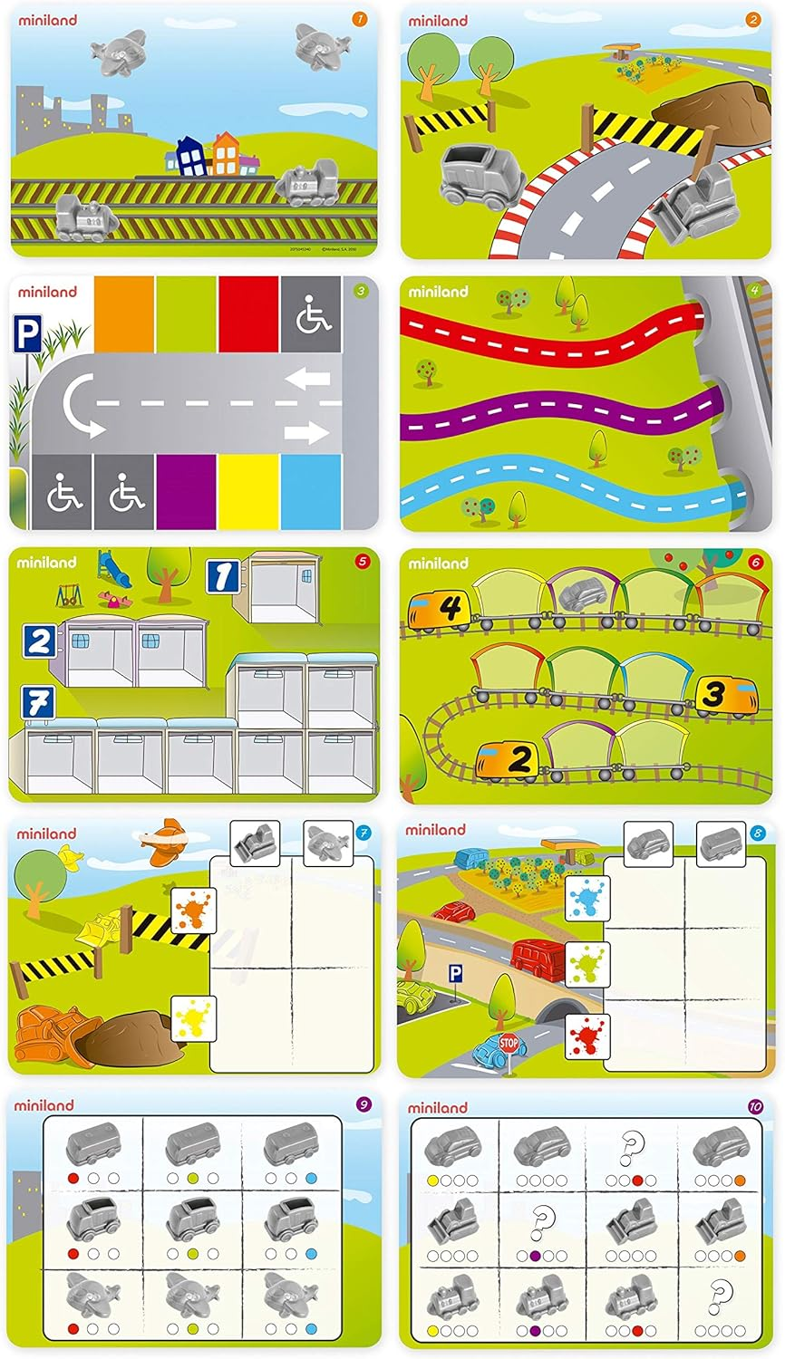 MINILAND 45340 Sort & Count Vehicles Mathematical Game image number 4