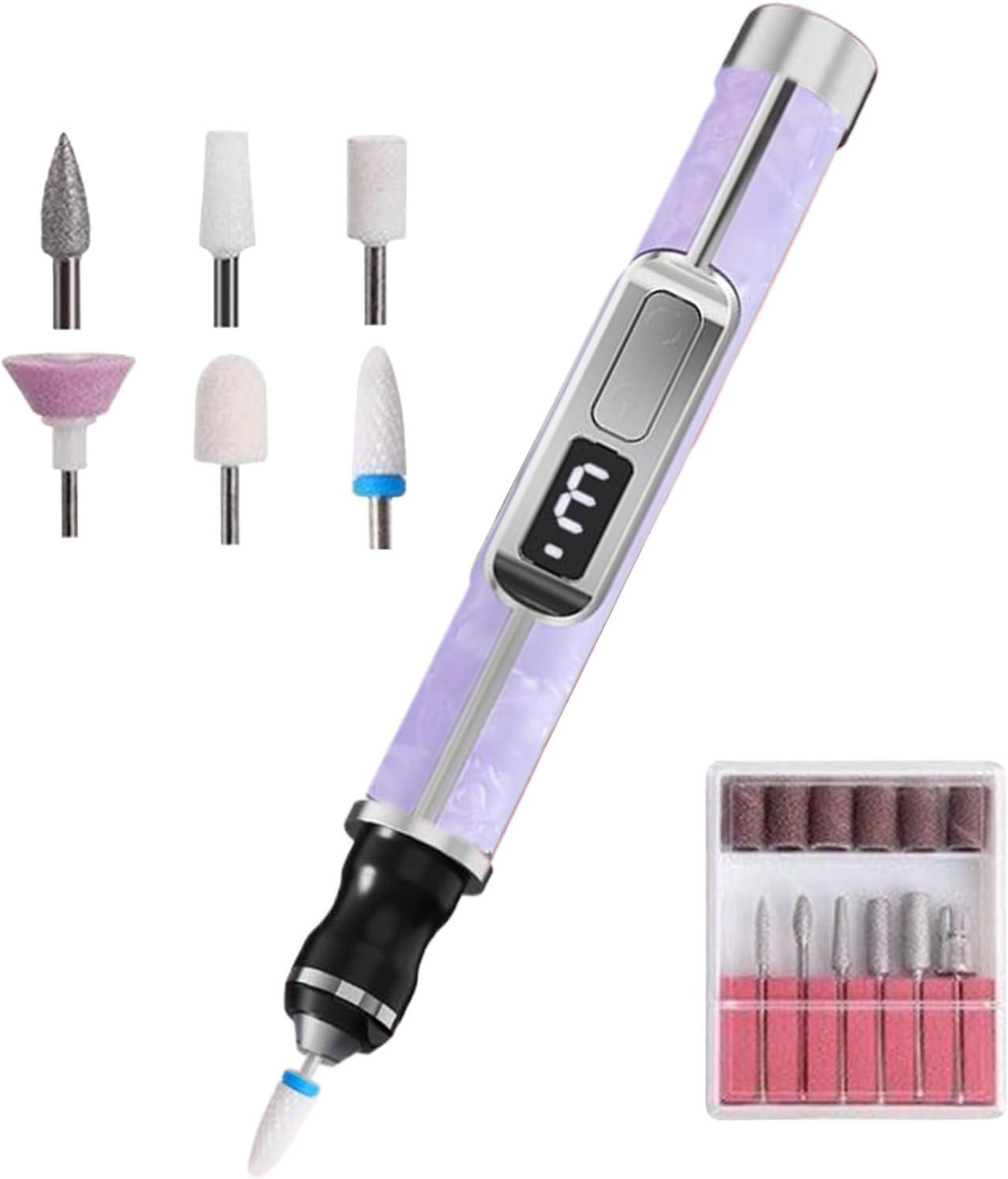 Electric Nail File - 3 Speeds Thick Toenails File,Portable Thick Toenail Fingernail Grinder for Women Girls Men Travel Outdoor Home Foot Callus Removal