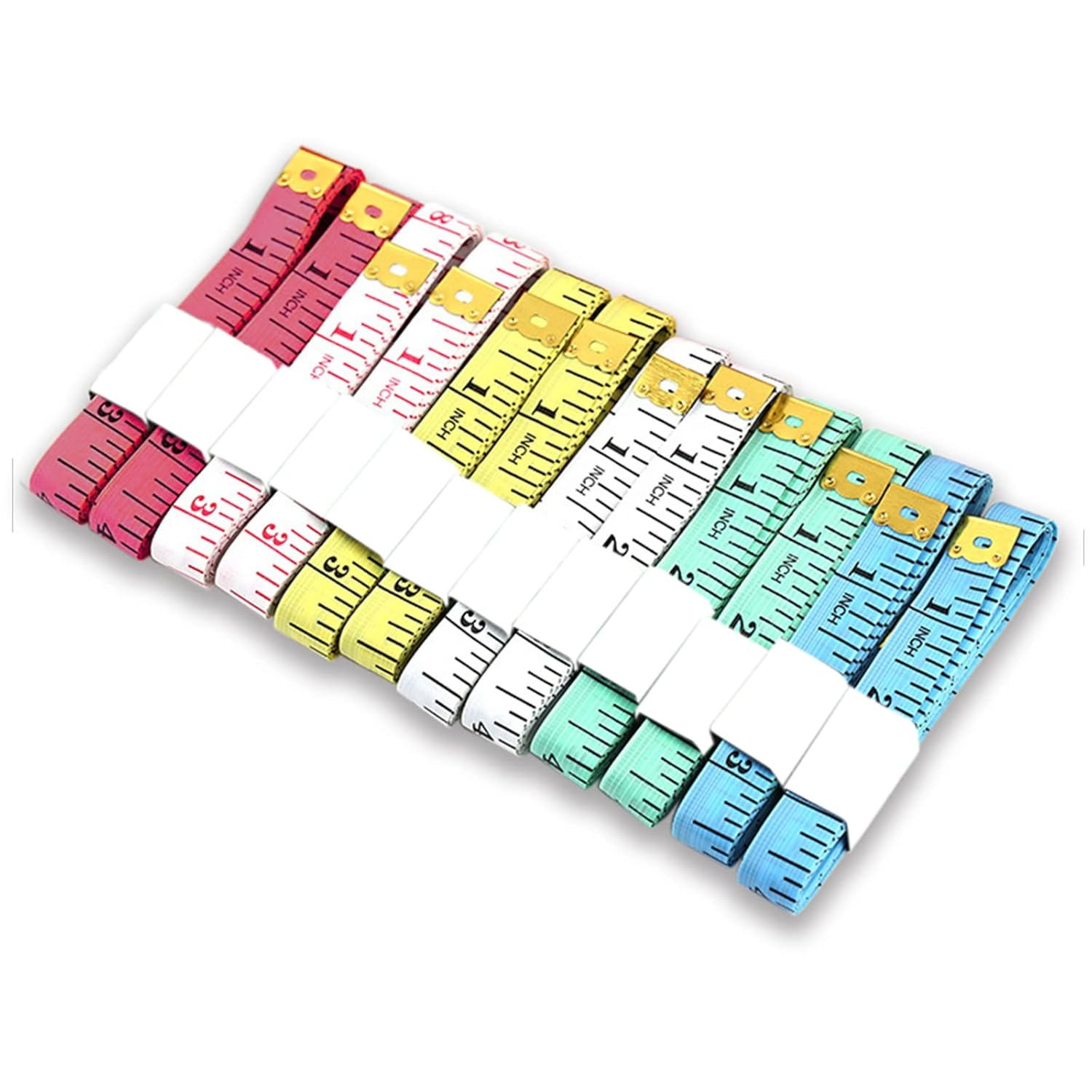 2 Pack Soft Automatic Retractable Tape Measure.60Inch/150Cm Body Waist,Tailor Sewing Craft, Cloth Fabric Measurement Digital Tape,Mini Collectible Pocket Kids Measuring Tape Tool(Green Pink)