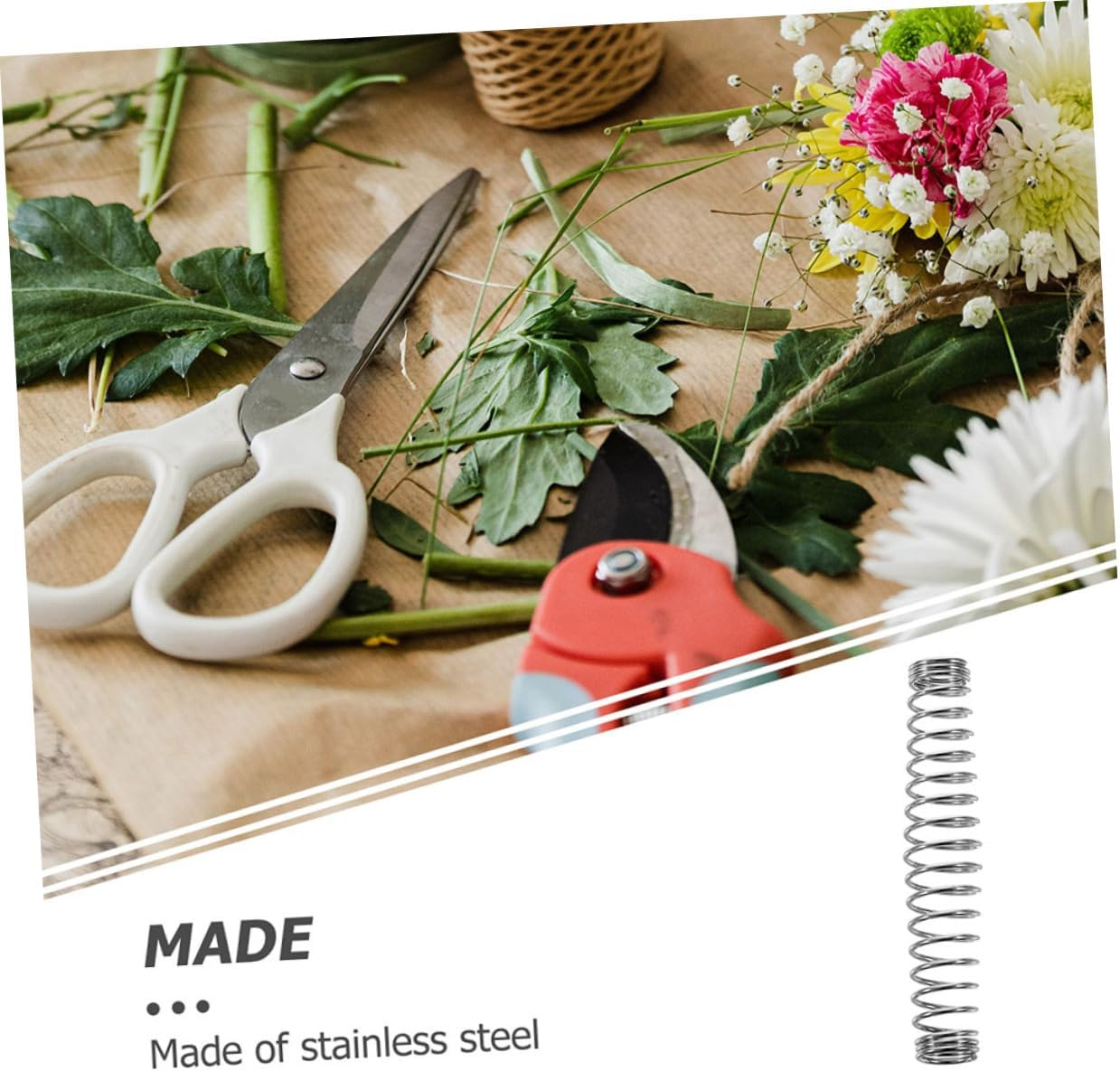 ORFOFE 50Pcs Gardening Scissors Pruner Shears Garden Shears for Pruning Trees Shrubs Floral Clippers Compression Springs Bonsai Pruning image number 5