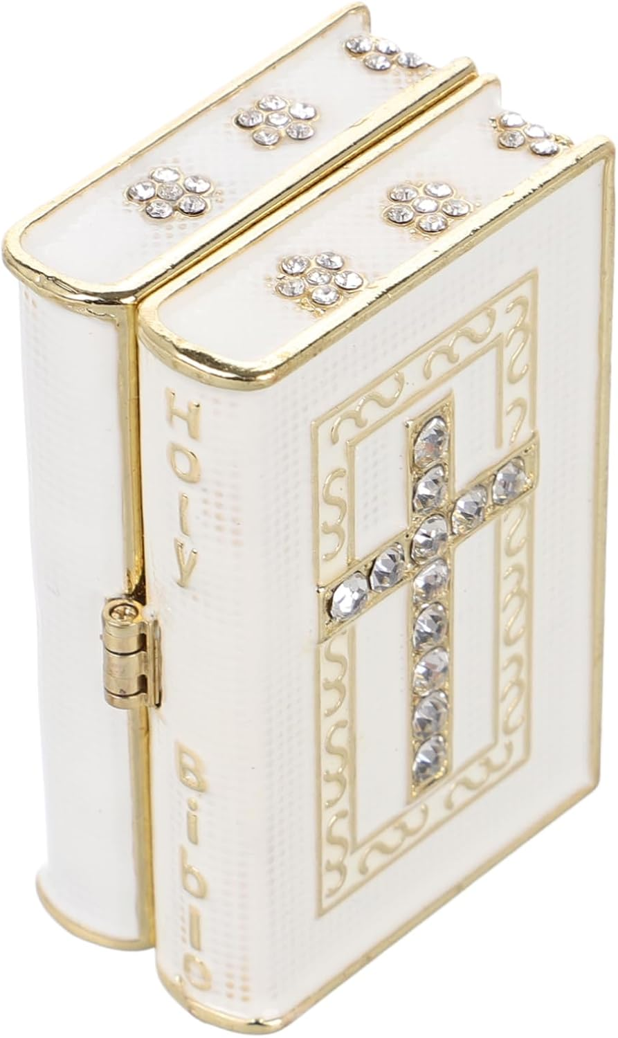 SUPVOX Vintage Book Shaped Storage Box Decorative Key Organizer Jewelry Keepsake Box Unique Simulation Book Design for Bookshelf image number 2