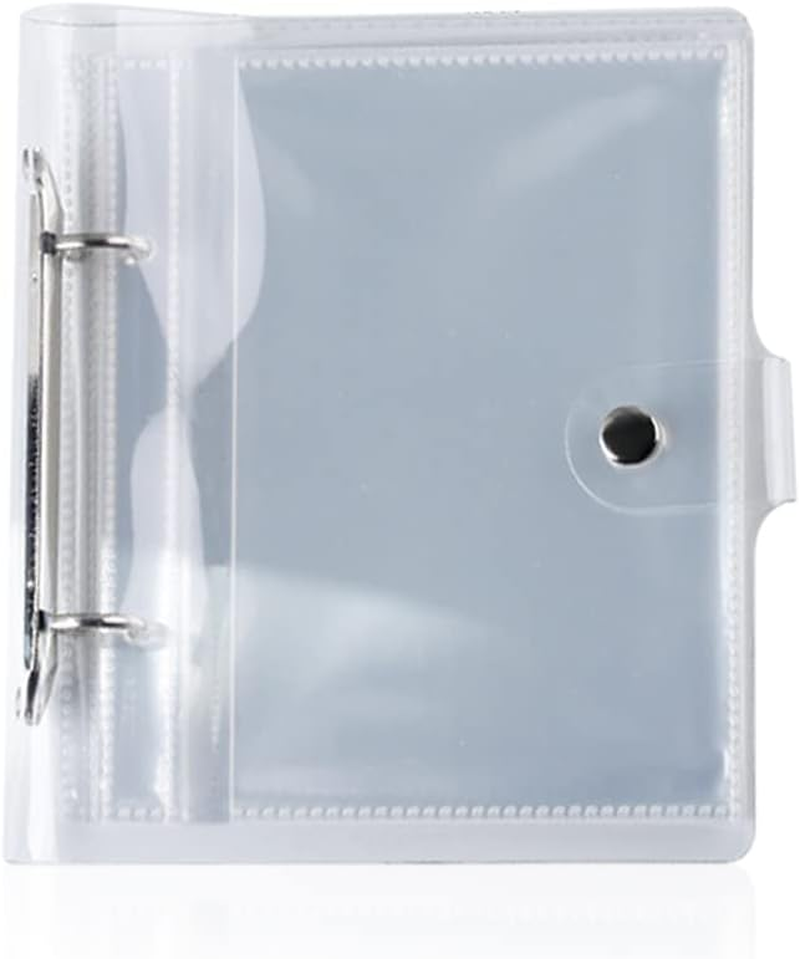 Clear Small Photo Album for 4&times;6In Photos, Loose-Leaf Photo Book, Small Brag Book with 25 Clear Inner Pages, Holds 50 Photos, Style A image number 2