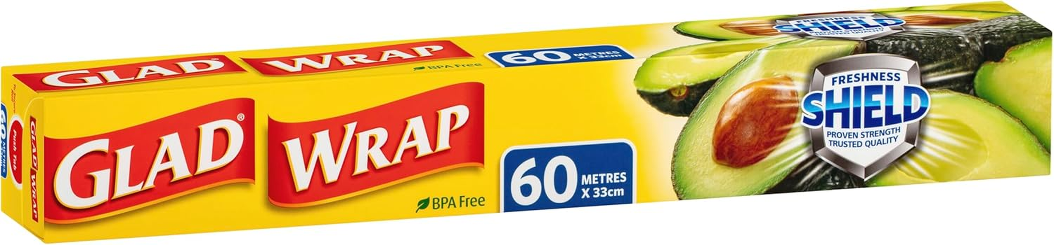 Glad Cling Wrap, 60 Metre Clear Food Wrap, BPA -Free, Microwave Ready, 60M X 33Cm, 1 Count image number 3