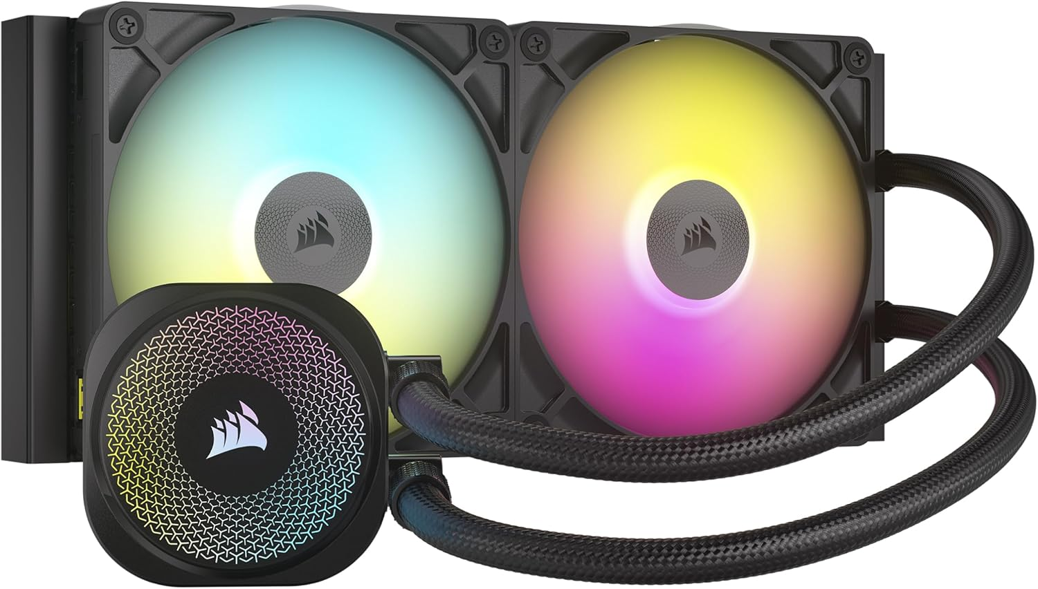 CORSAIR Icue Link Titan 360 RX RGB Liquid CPU Cooler &ndash; 360Mm AIO &ndash; 3X RX120 RGB Fans Included &ndash; Fits Intel LGA 1851/1700, AMD AM5/AM4 &ndash; Icue Link System Hub Included &ndash; Black