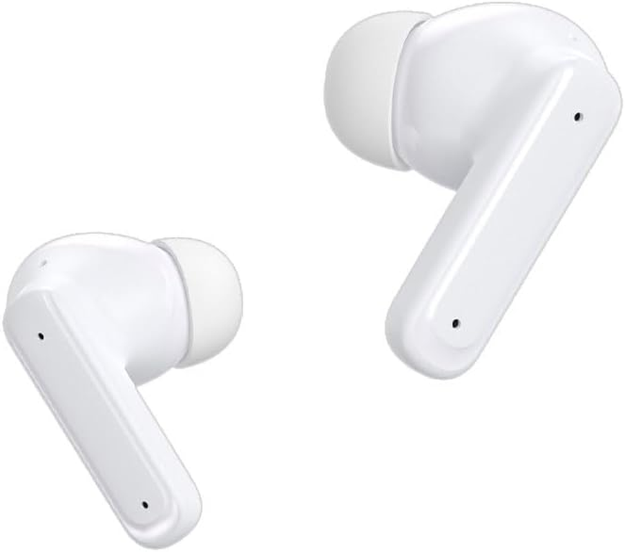 Cool Ambient Stereo Bluetooth Earbuds LCD Headphones White image number 2