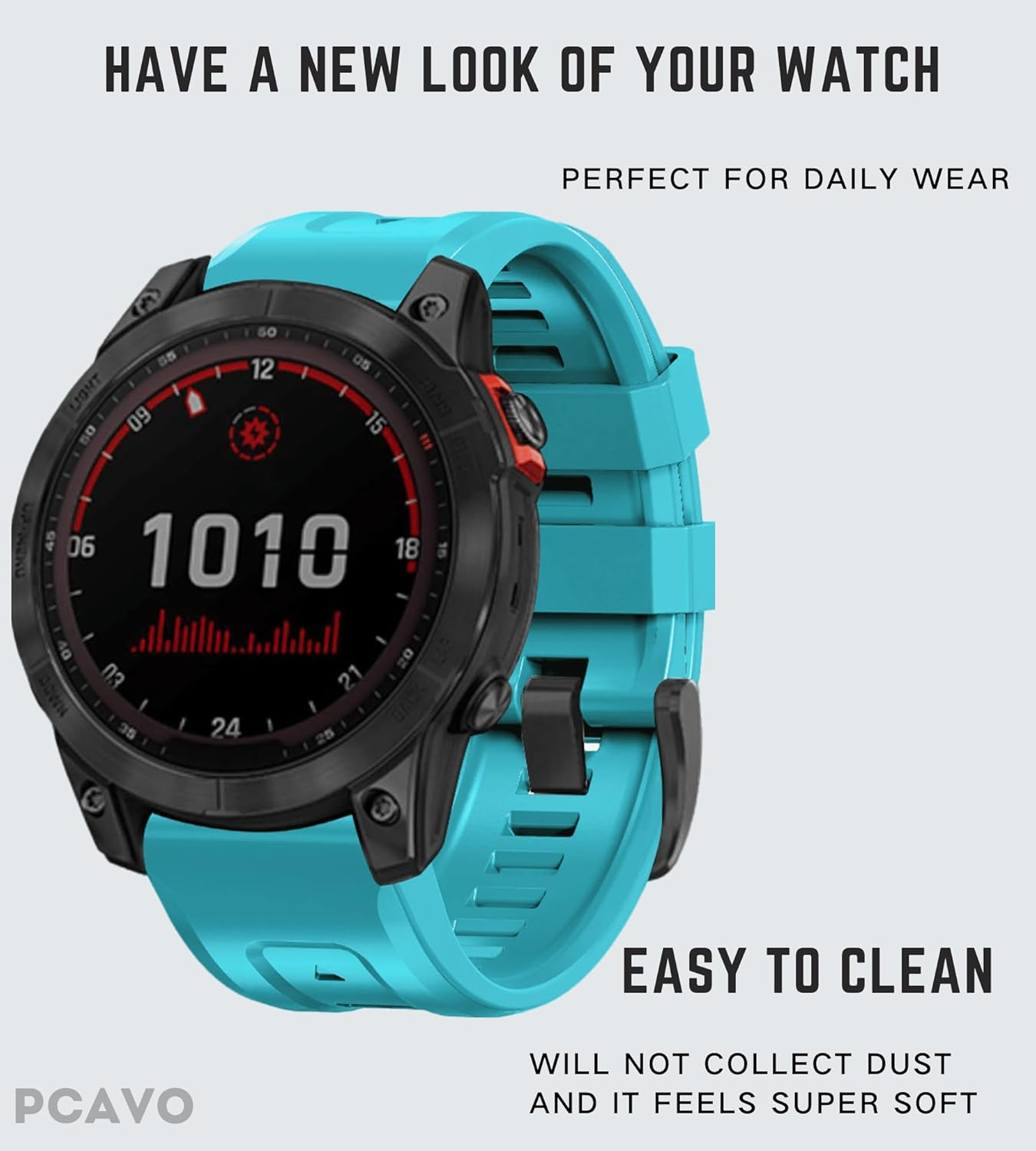 Quickfit 22Mm Watch Band for Garmin Fenix 5/6/7 Forerunner 935 745 965 955, Soft Silicone Replacement Sport Strap for Garmin Descent G1 Quatix 5/6/7 47Mm image number 3