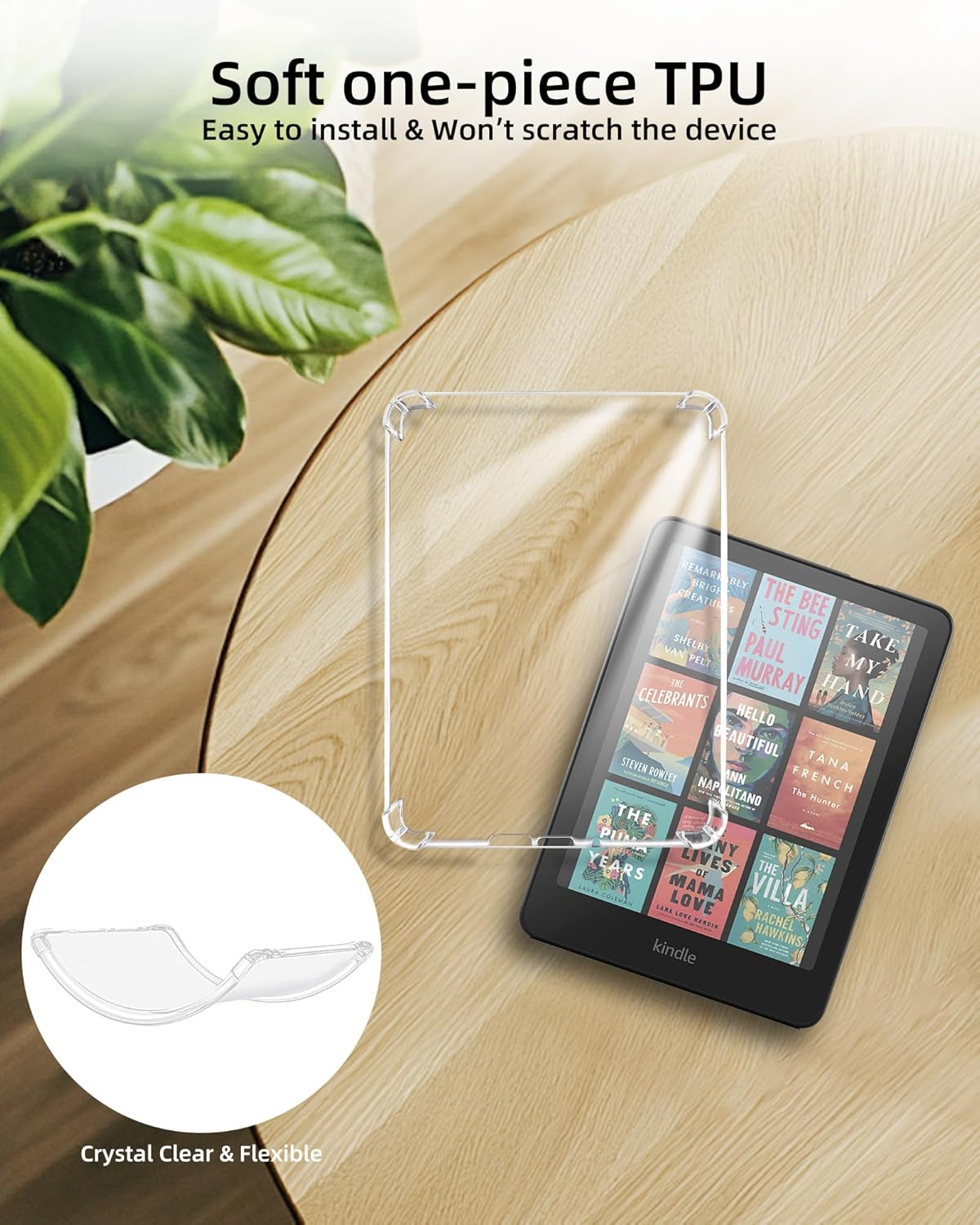 WALNEW Clear Case for 7&rdquo; All-New Kindle Paperwhite 12Th Generation 2024 and Kindle Paperwhite Signature Edition 2024, Ultra Slim Soft Transparent Back Cover - Christmas image number 6