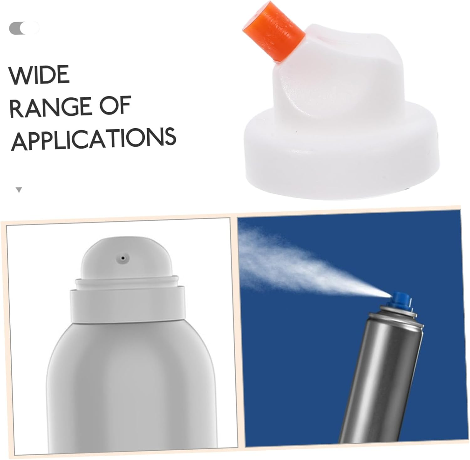 BELLIFFY 10Pcs Plastic Spray Nozzles for Bottles Replacement Mist Spray Bottle Nozzles Easy Install Heavy Duty Head for Art Supplies Cleaning Gardening image number 5