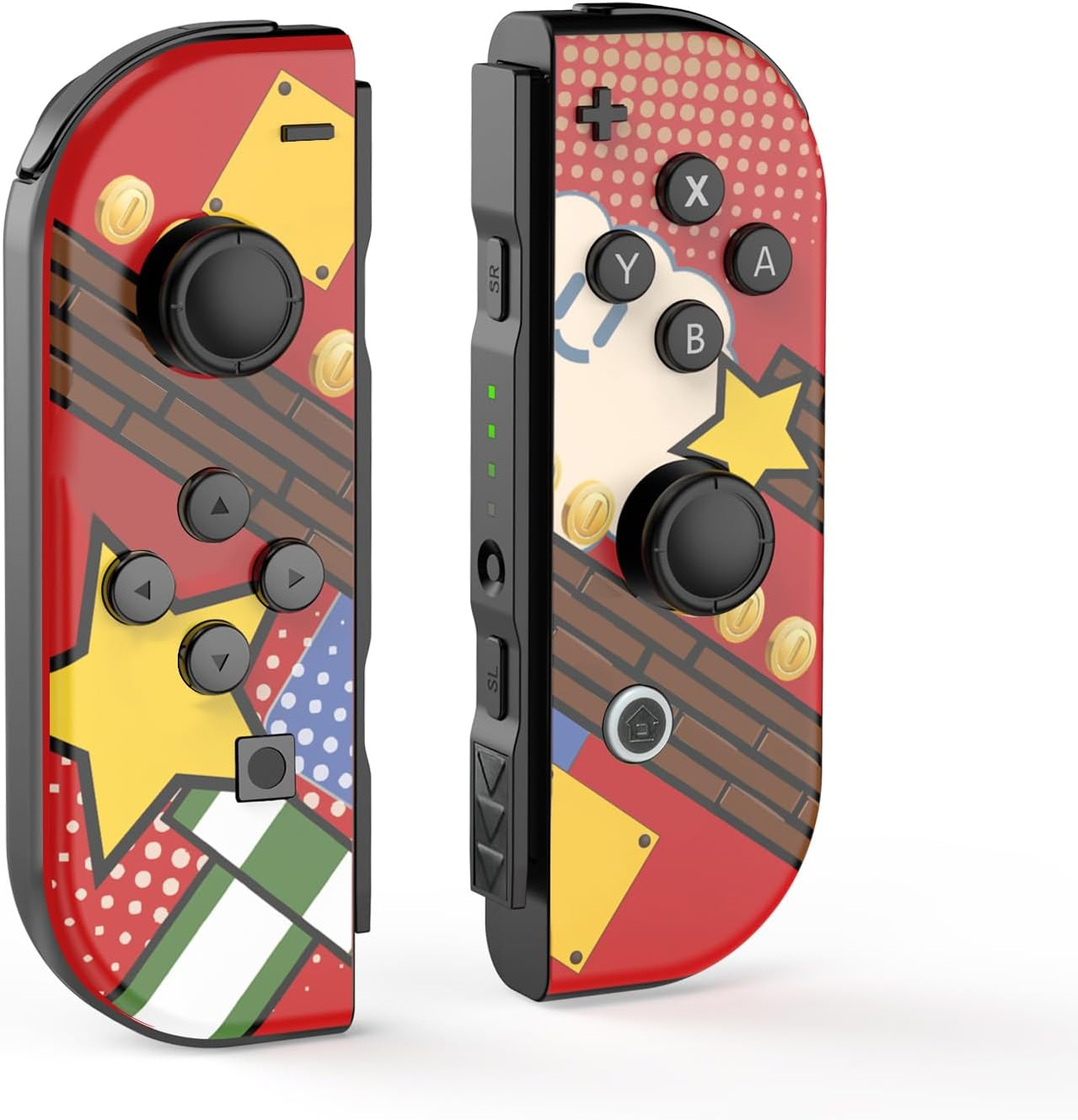 Wireless Controller Compatible with Switch/Lite/Oled, Joypad for NS Console, Wireless Replacement for Game Pad, Switch Controller Support Dual Vibration/6 Axis Motion/One-Key Wake-Up(Red) image number 2