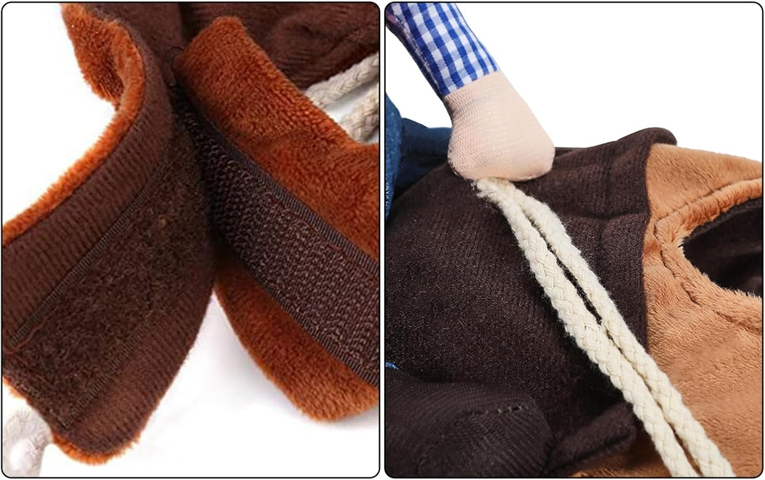 Proxima Direct Halloween Dog Costume, Pet Halloween Party Cosplay Clothes Funny Cat Doll Cowboy Rider with Hat, Adjustable Suit for Small Dogs Cats Kitten Puppy Pets (L) image number 4