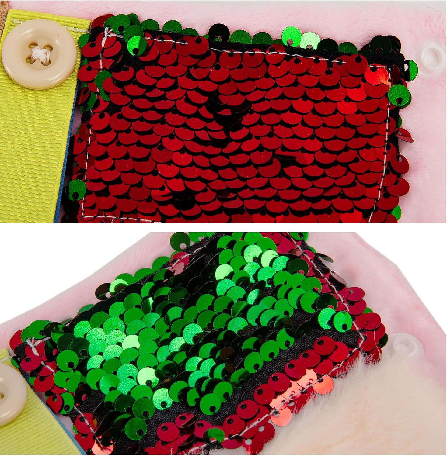 AGDGV Fidget Blanket for Alzheimer'S & Dementia Patients - Sensory Therapy Anxiety Relief Gifts for Seniors, Elderly Adults with Calming Textures, Pink Wrist Cuff Attachment, Dementia Activities Tools image number 3