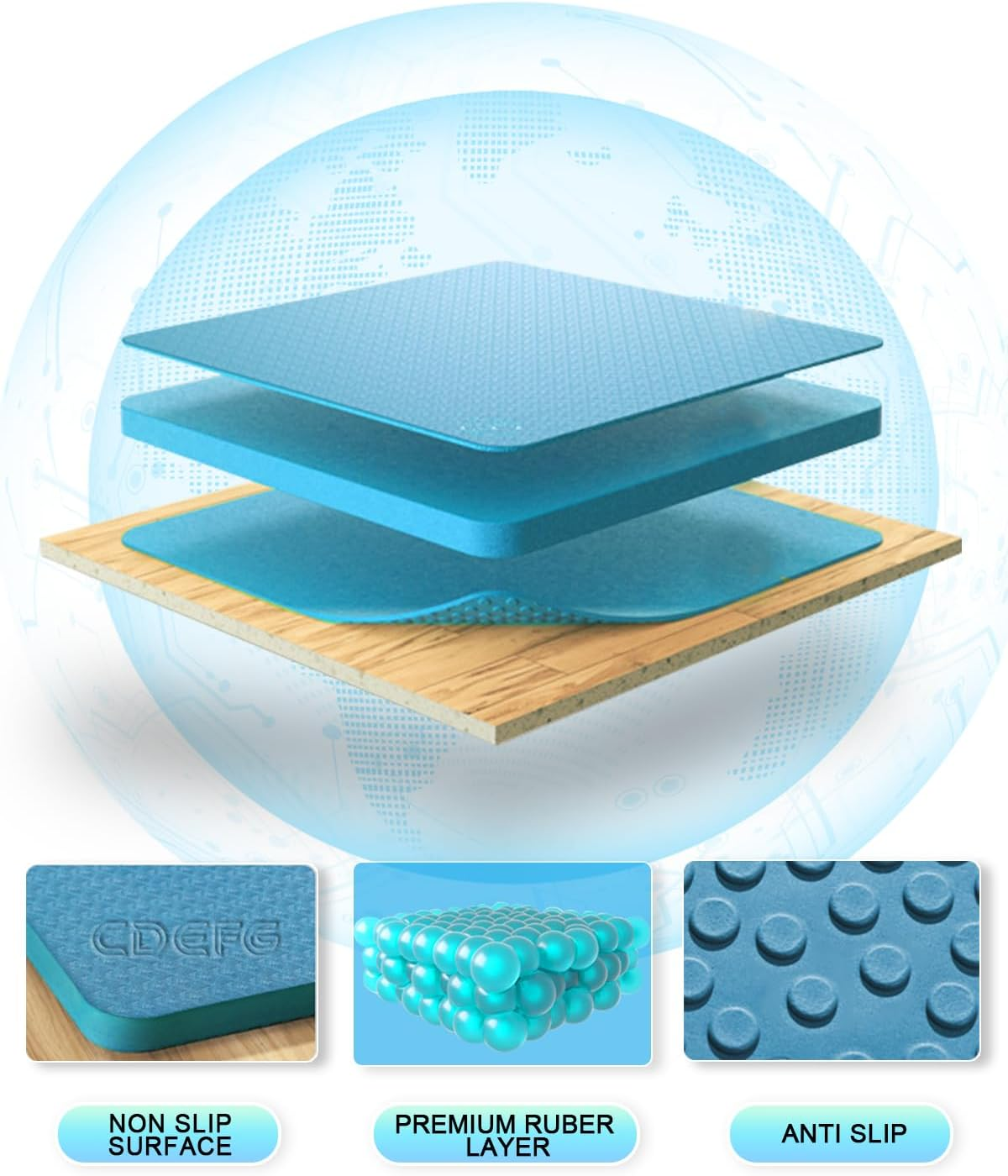 CDEFG Compatible with BMW X1 U11 2023 2024 2025 Rubber Mats Centre Console Non-Slip Mats Non-Slip Cup Holder Non-Slip Rubber Car Mat Ix1 X1 U11 Accessories (Black) image number 4