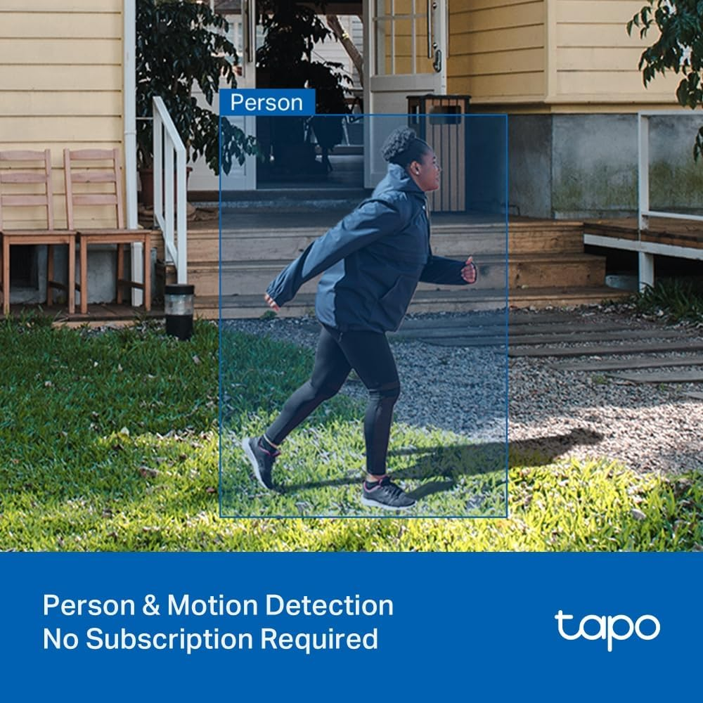 Tp-Link Tapo Indoor/Outdoor Wi-Fi Home Security Camera, 2K 3MP, Two-Way Audio, Weatherproof, Colorful Night Vision, Baby Monitor, Motion Detection, Smart AI Detection and Notifications(Tapo C113)