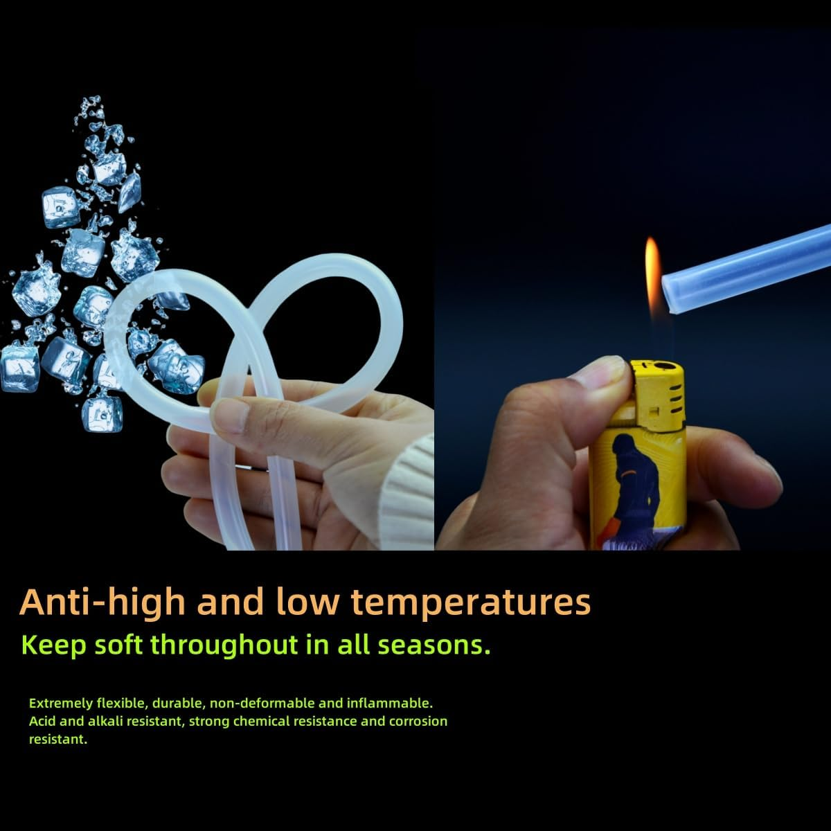 3.65M(12Ft) 6Mm ID X 10Mm OD(1/4" ID X 3/8" OD) Food Grade Silicone Tubing, Home Brewing,Homebrew Kit Wine Making, Aquarium Air Hose, High/Low Temp Resistant, Transparent,Bpa-Free image number 4