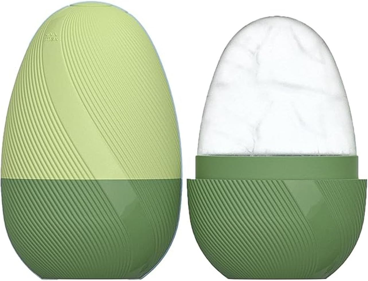 EOMECUIGAO Ice Cube Roller Massager Silicone Ice Roller Massage Lift Firm & Brighten Face (Green)