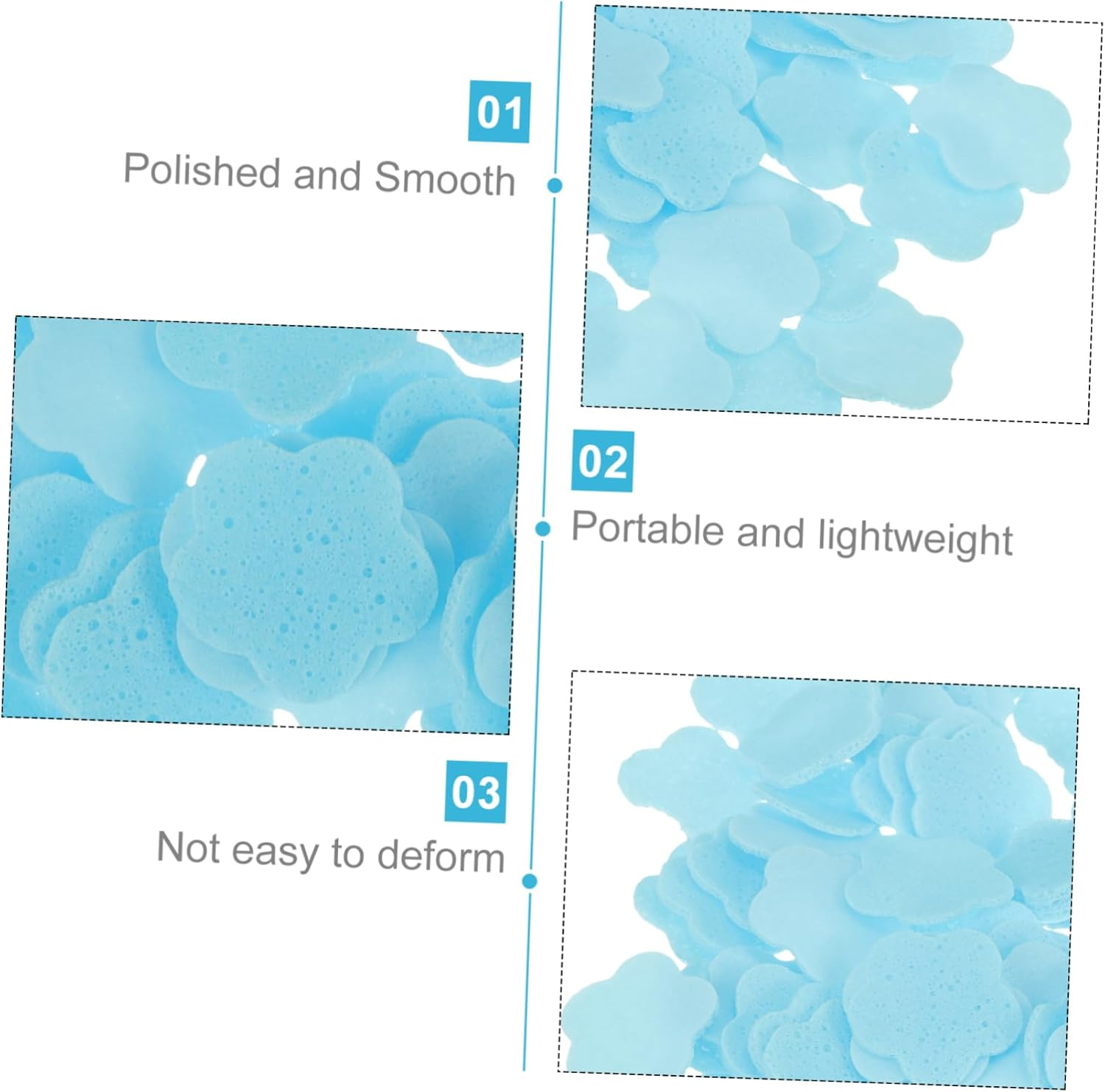 Bestonzon Portable Soap Sheets for Travel and Camping Small Blue Milk Scented Antibacterial Soap Pieces Disposable Mini Hand Washing Student and Boys and Girls Hygiene image number 2
