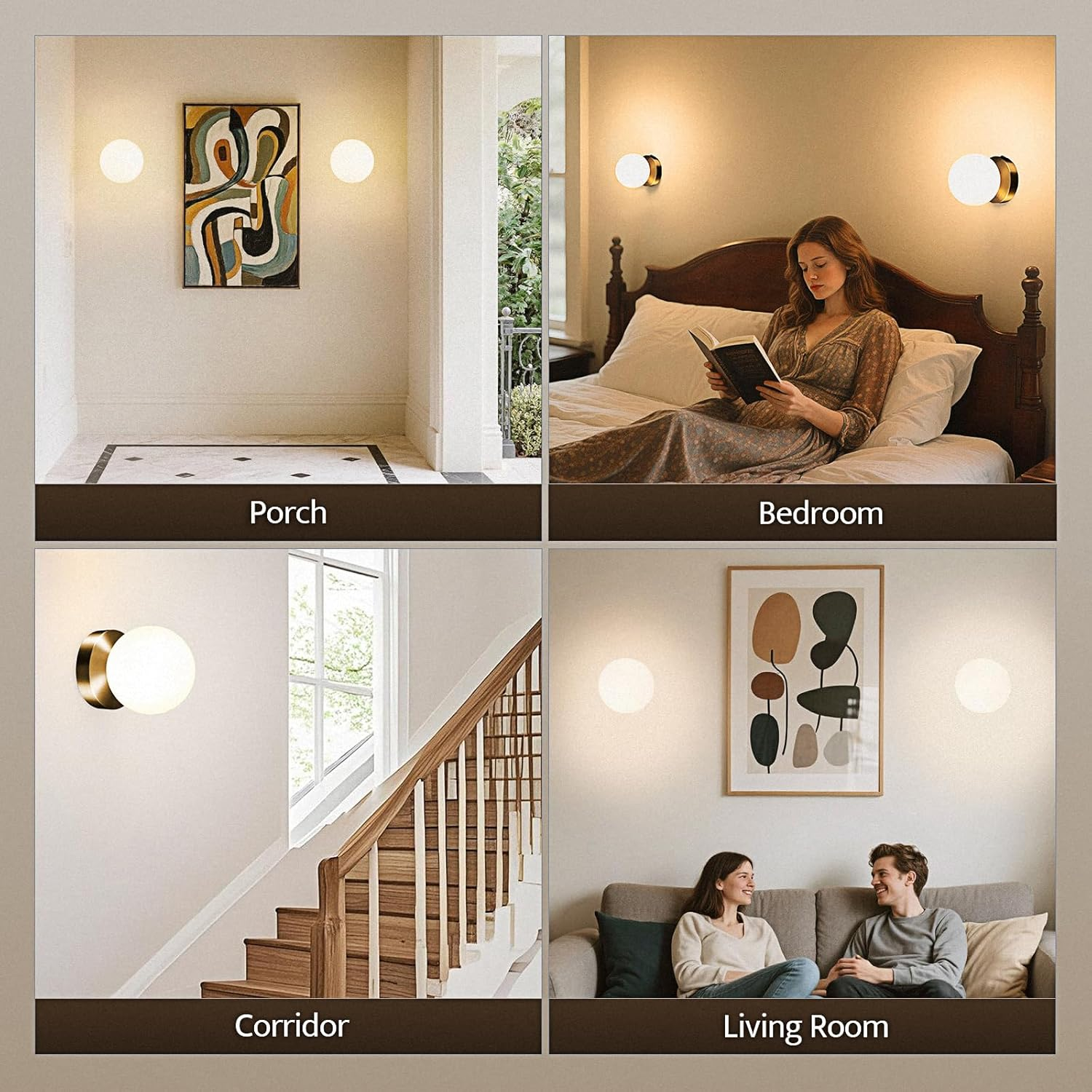 Battery Operated Wall Sconce, Dimmable Wireless Gold Wall Lamp with 5200Mah Rechargeable Battery, Portables Cordless Wall Light Fixtures for Painting Living Room Bedroom Bathroom Hallway Decor