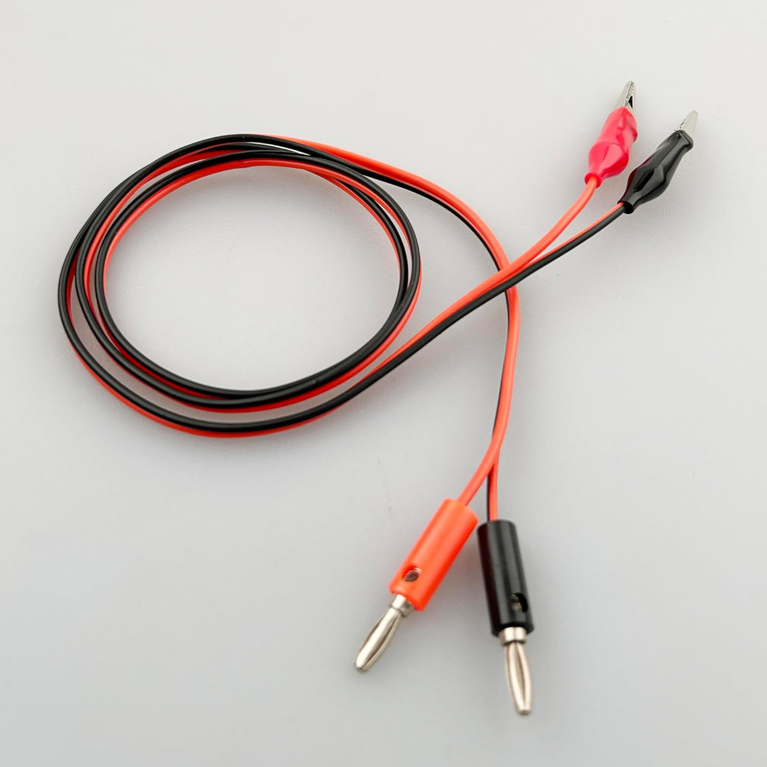 EFGTEK 2 Pack Banana Plug to Alligator Clip Test Electrical Lead Cable Line Wire,4Mm Banana Plug for Multi-Meter,Electrical Test Jumper Wire (100Cm) image number 4