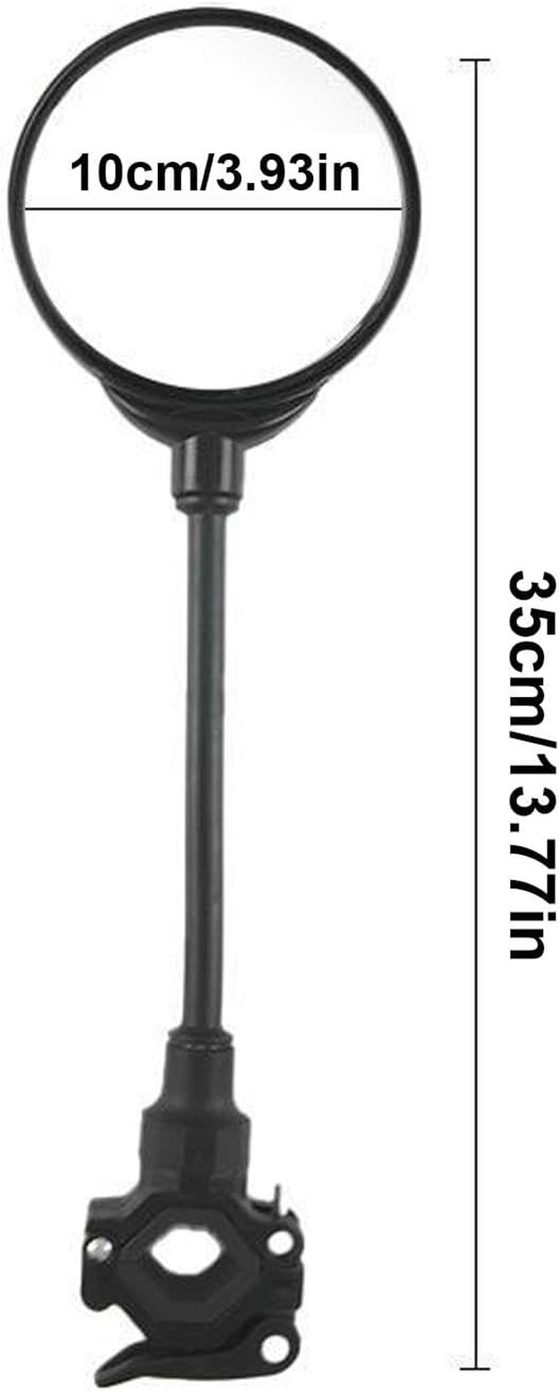 Stroller Rotating Mirror - Child Stroller Mirror, Convex Mirror for Stroller | Easy Install Safety Mirror, Stroller Accessories Mirror image number 4