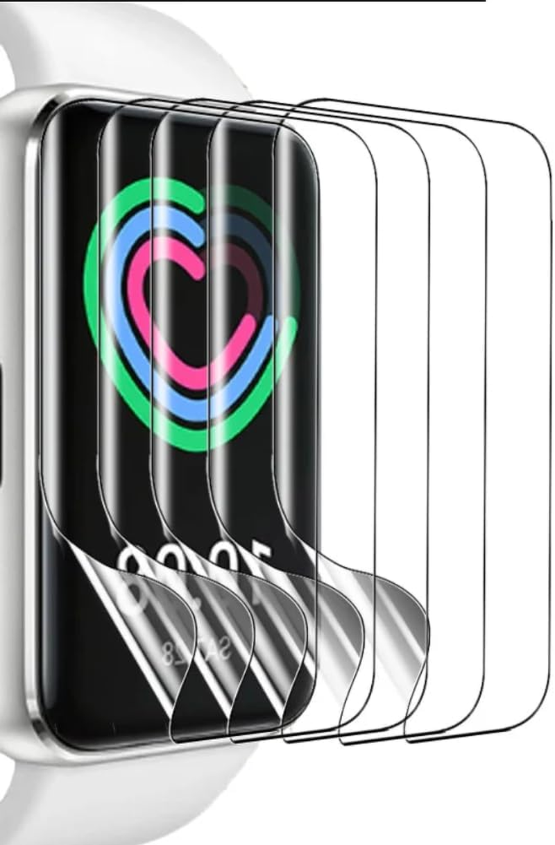 TPU Gel Screen Protector for Samsung Galaxy Watch 7/6/5/4 40 Mm Flexible Hydrogel Film Transparent Protector Ultra Thin Touch Sensitive Automatic Repair Pack of 6