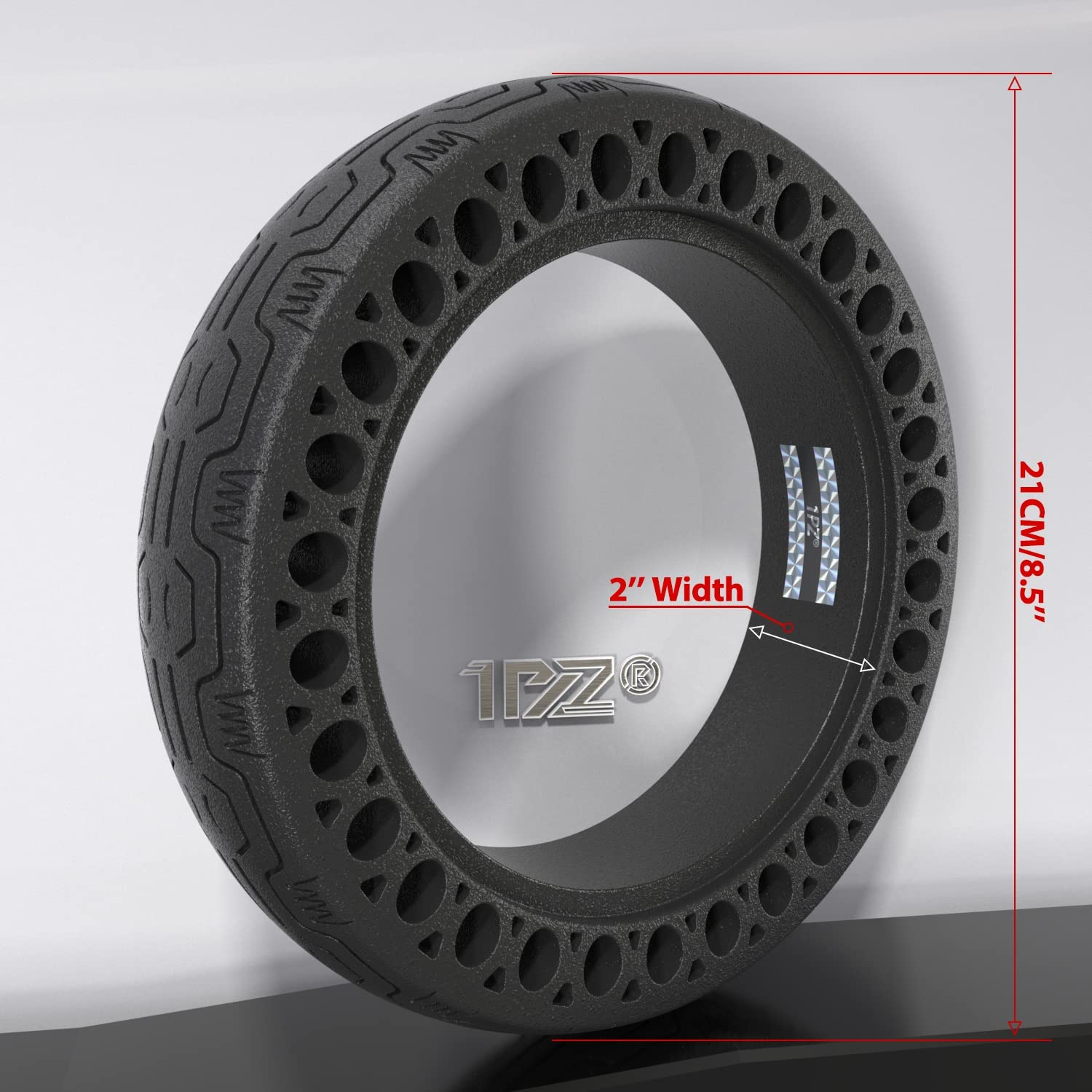 1PZ ST6-M36 8.5-Inch Solid Puncture-Resistant Scooter Tire, Compatible with Xiaomi M365, Gotrax GXL V2 & Similar Models, Durable Rubber, Shock-Absorbing Design, Anti-Slip Tread for Enhanced Grip image number 5