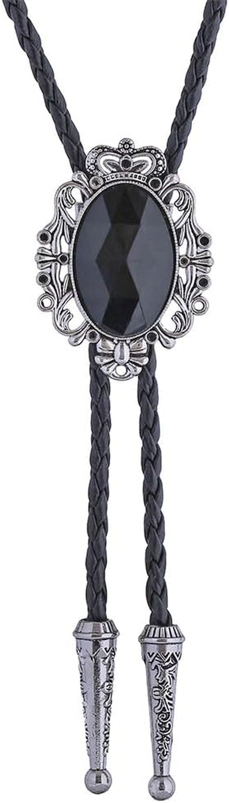 Jeilwiy Bolo Tie for Men Natural Turquoise Bolo Tie for Women Western Ties Cowboy Necktie Native American Bolos