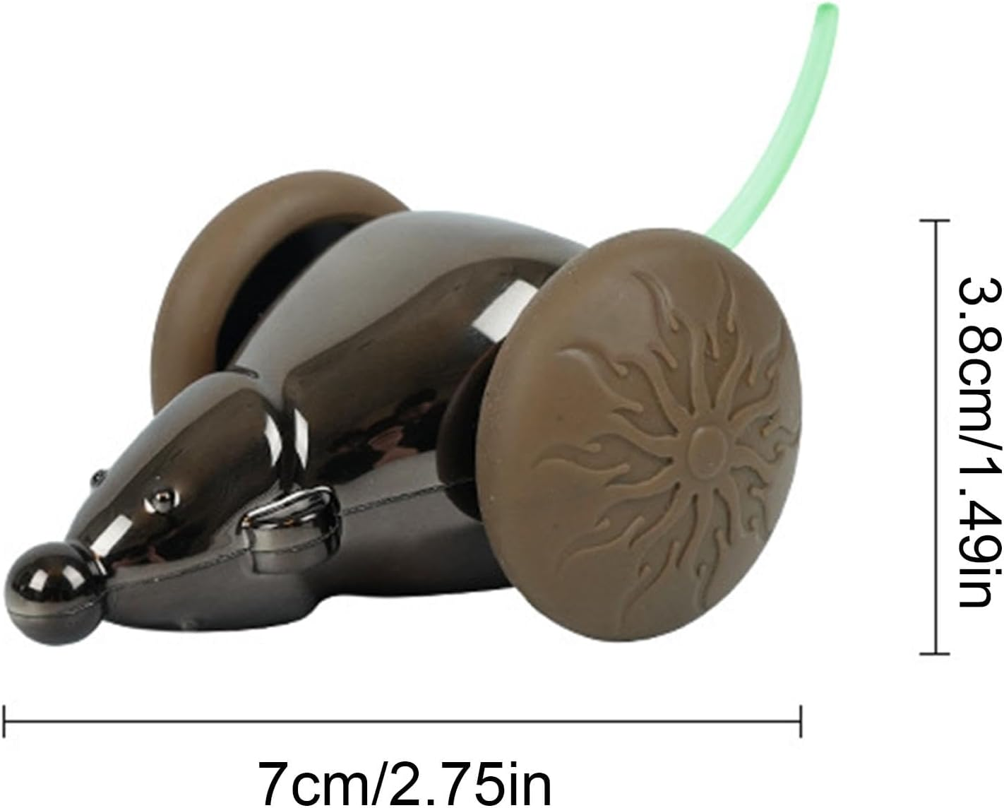 Remote Control Mouse for Cats - Cat Pets Relieve Boredom Toy,Brilliant Light Tail Smart Realistic Mouse Toy Relieve Boredom image number 4