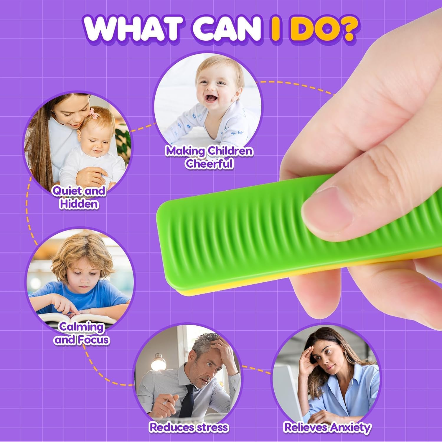 Sensory Fidget Toys Kids Adults: 8 Pack Textured Suction Toys for Autism Kids Calming - Sensory Stickers for Anxiety Relief Items - Fidget Strips for Classroom Desk - Travel Toys Road Trip Activities image number 6