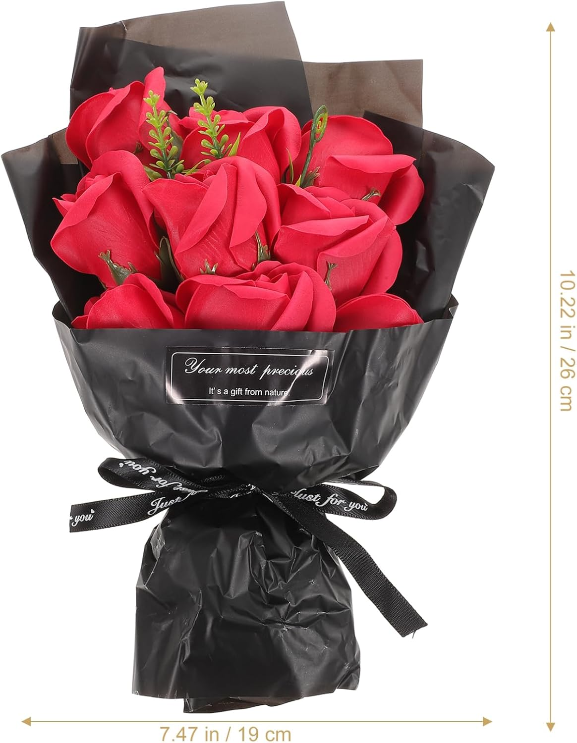 HOMSFOU 2Pcs Flower Soap Bouquet Realistic Artificial Scented Petals Mother'S Day Decorative for Bathroom image number 3