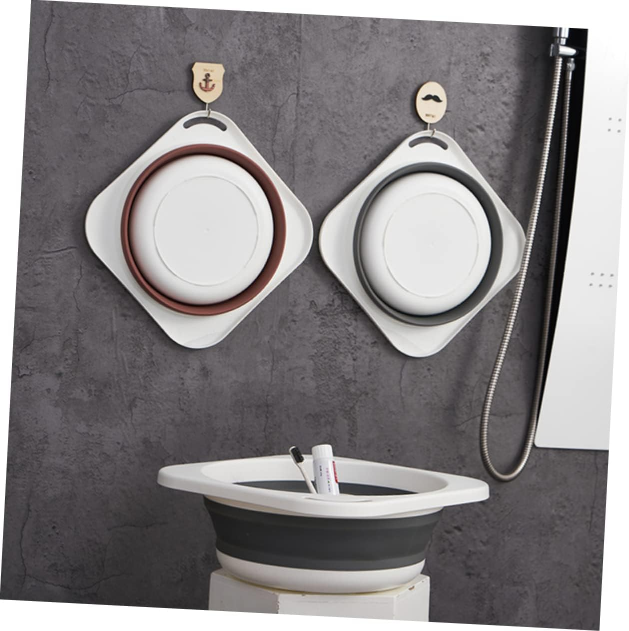 Gogogmee Folding Washbasin Compact Laundry Sink for Kitchen Bath Vegetable Cleaning Camping and Storage image number 6