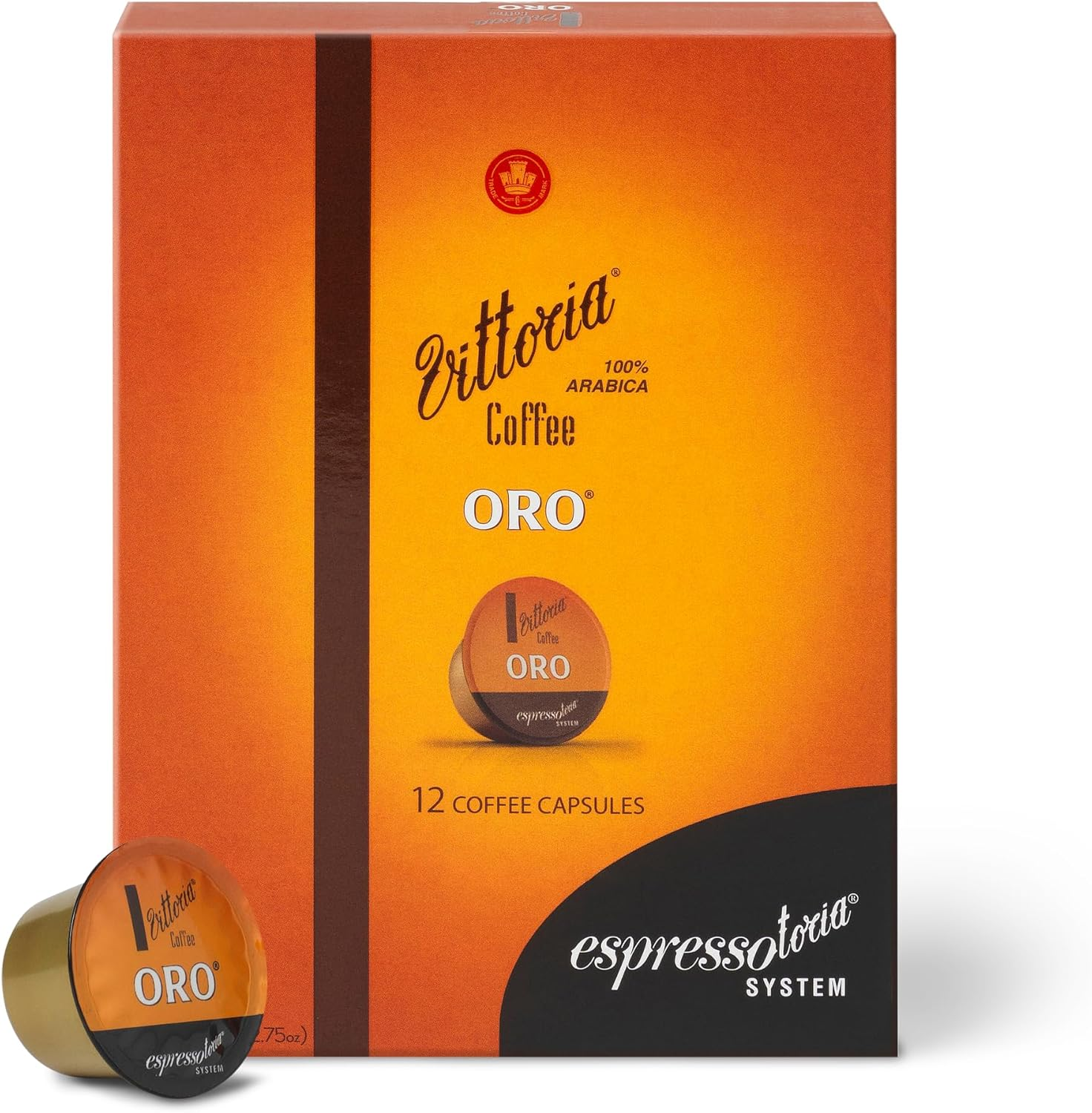 Vittoria Coffee Oro Blend Espressotoria Capsules 78 G (Case of 12) image number 5