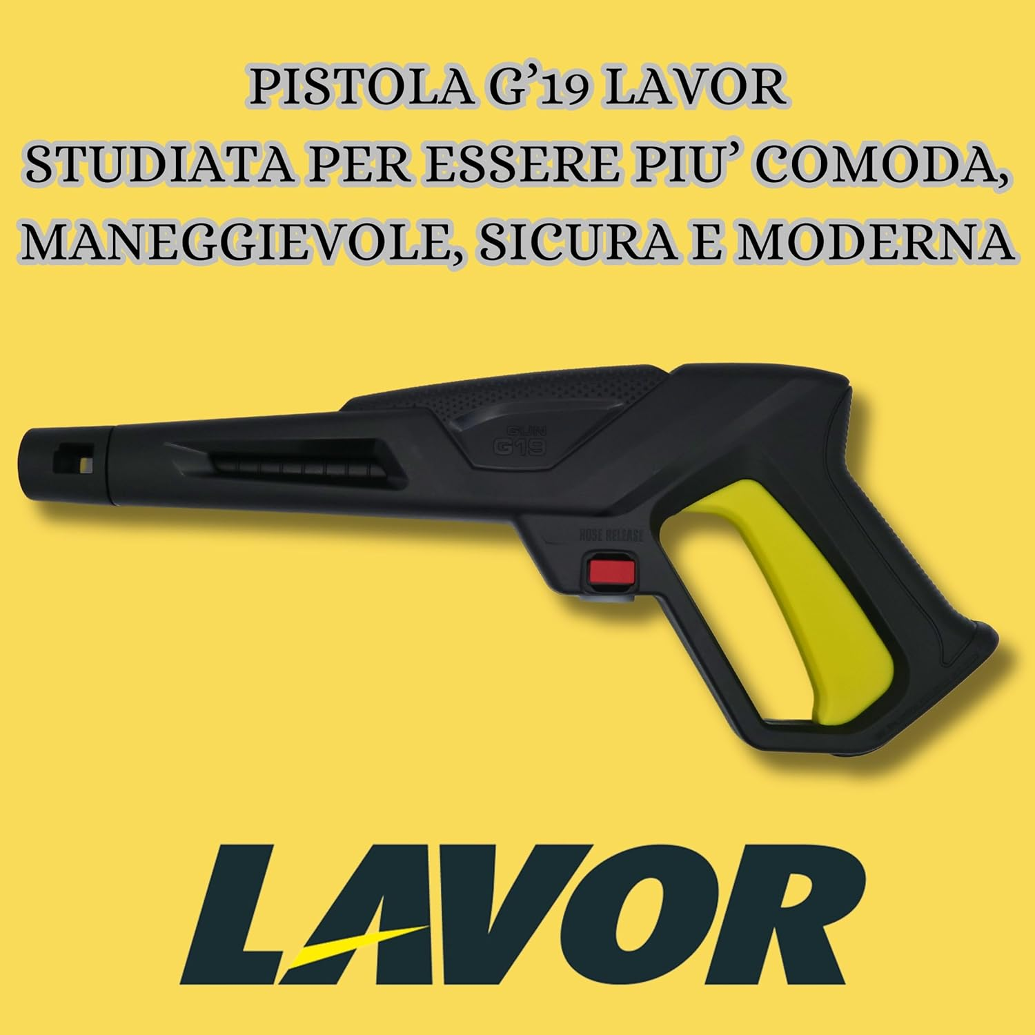 Lavor G'19 Gun &ndash; New Improved and Ergonomic Version. Suitable for All Cold Water Pressure Washers with Quick Coupling image number 1